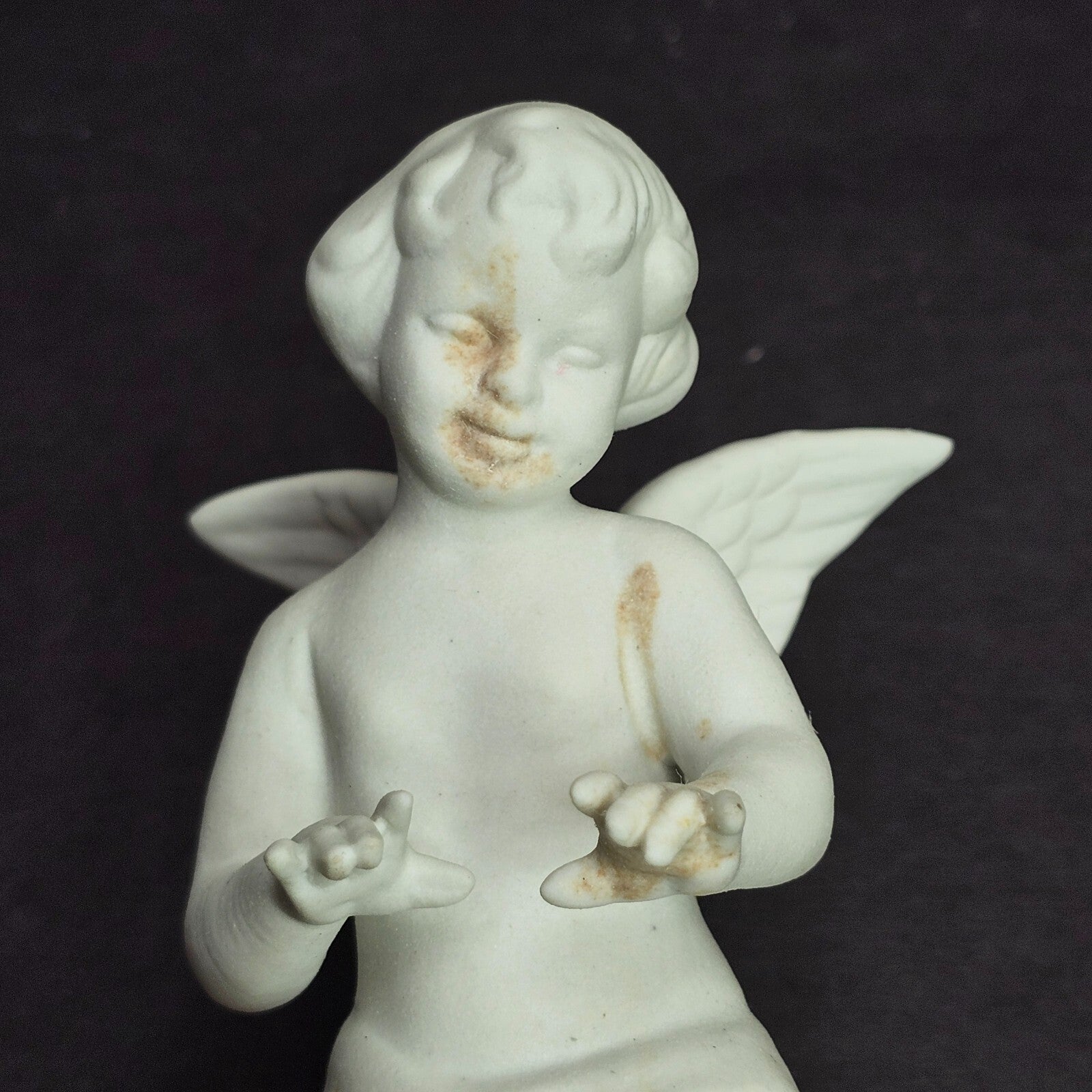 Vintage Dresden Original Germany Bisque Cherub Figurines Four Seasons (Stains)