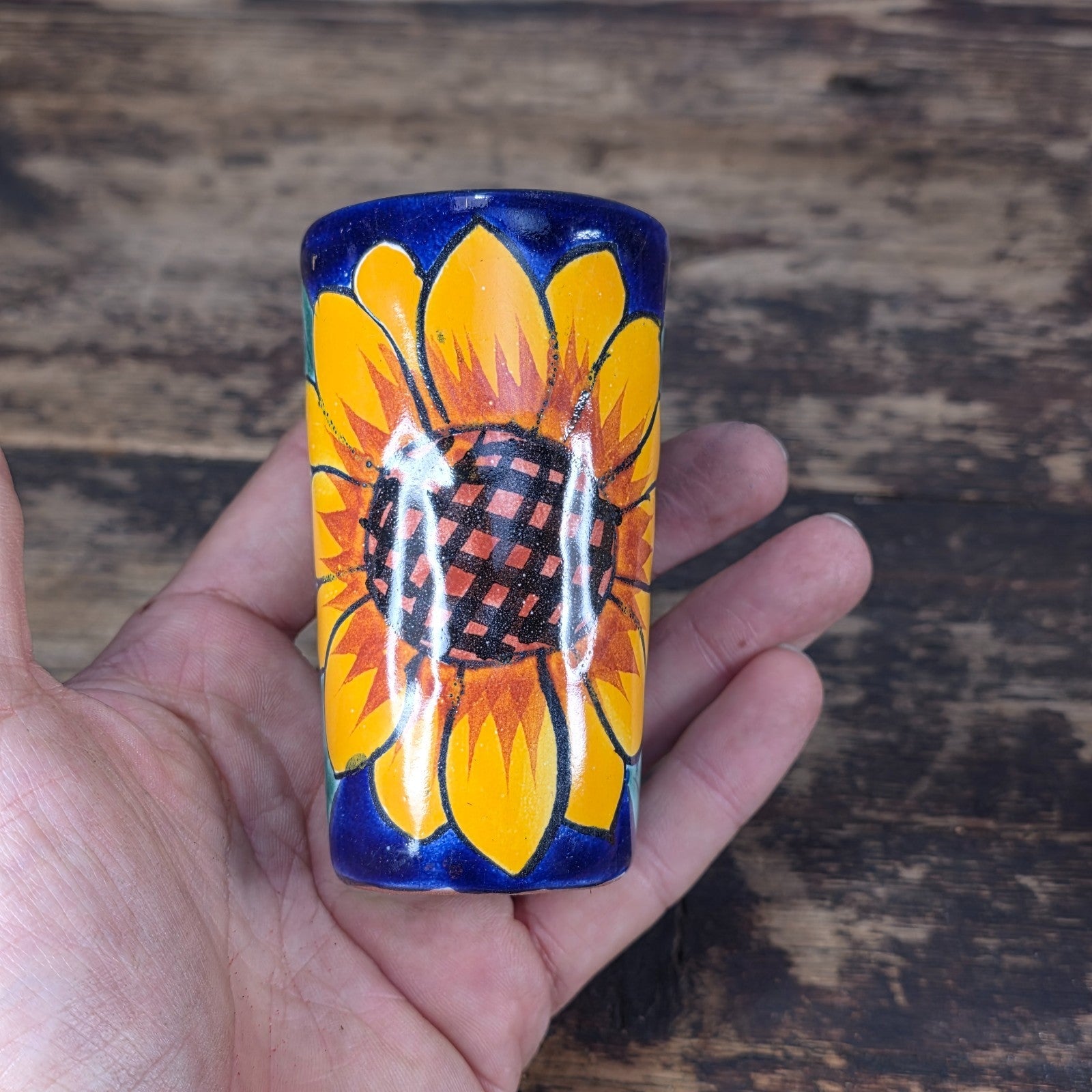 Vintage Talavera Mexico Shot Glasses – Hand Painted Ceramic Set