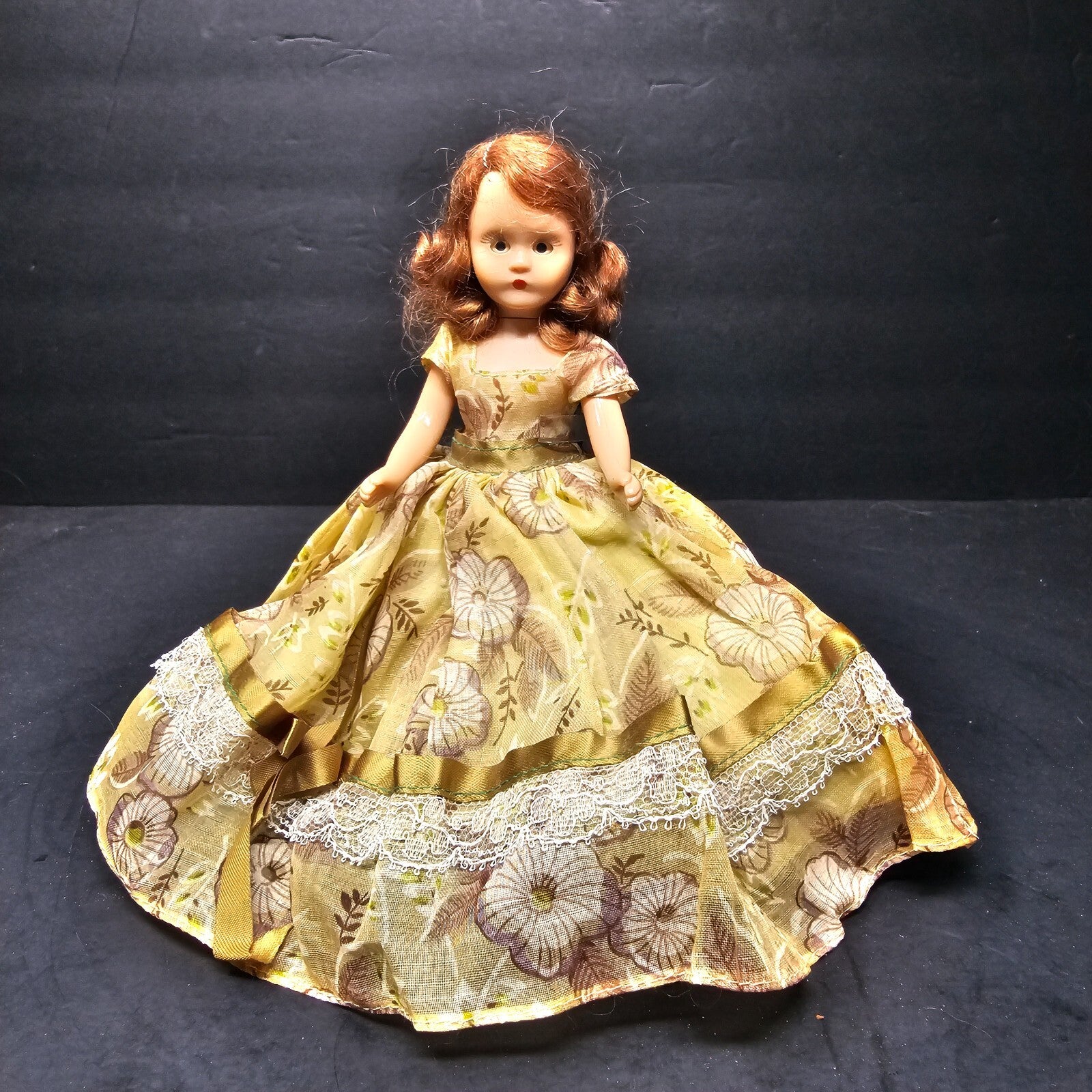 Vintage Nancy Ann Storybook Doll 6" Hard Plastic Sleep Eyes