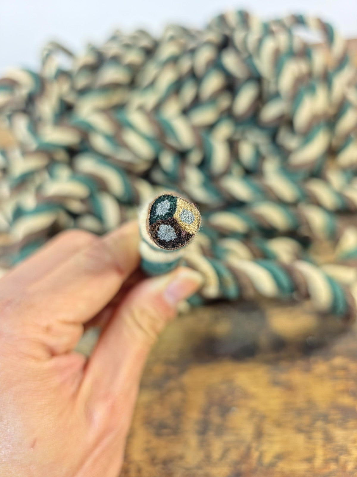 Ravenox 0.5" x 84' Twisted Cotton Rope | 3-Strand Made in USA Multi-Color Coil