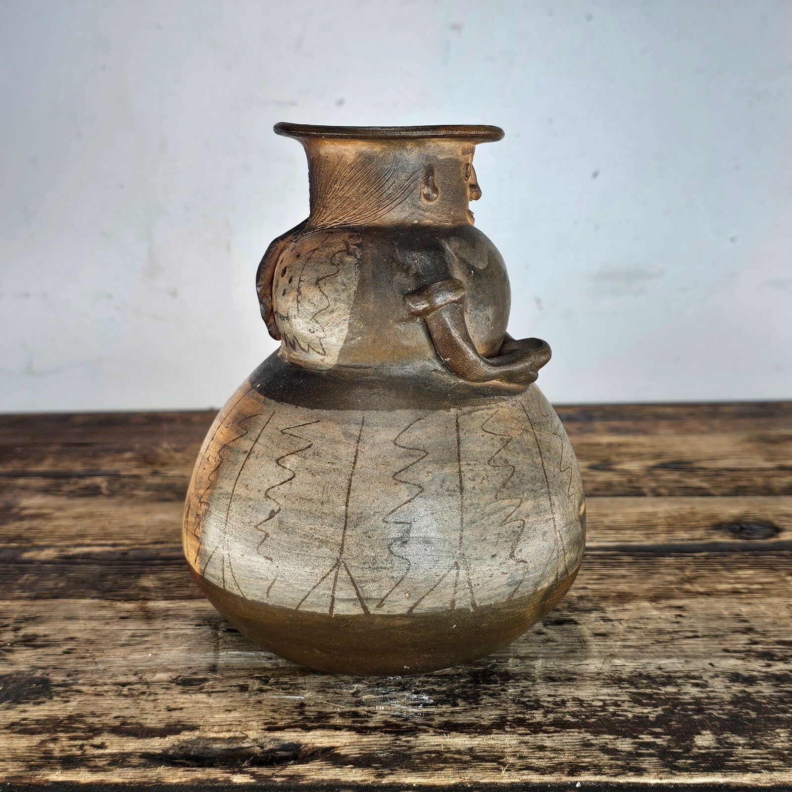 Pre-Columbian Style Anthropomorphic Effigy Vessel