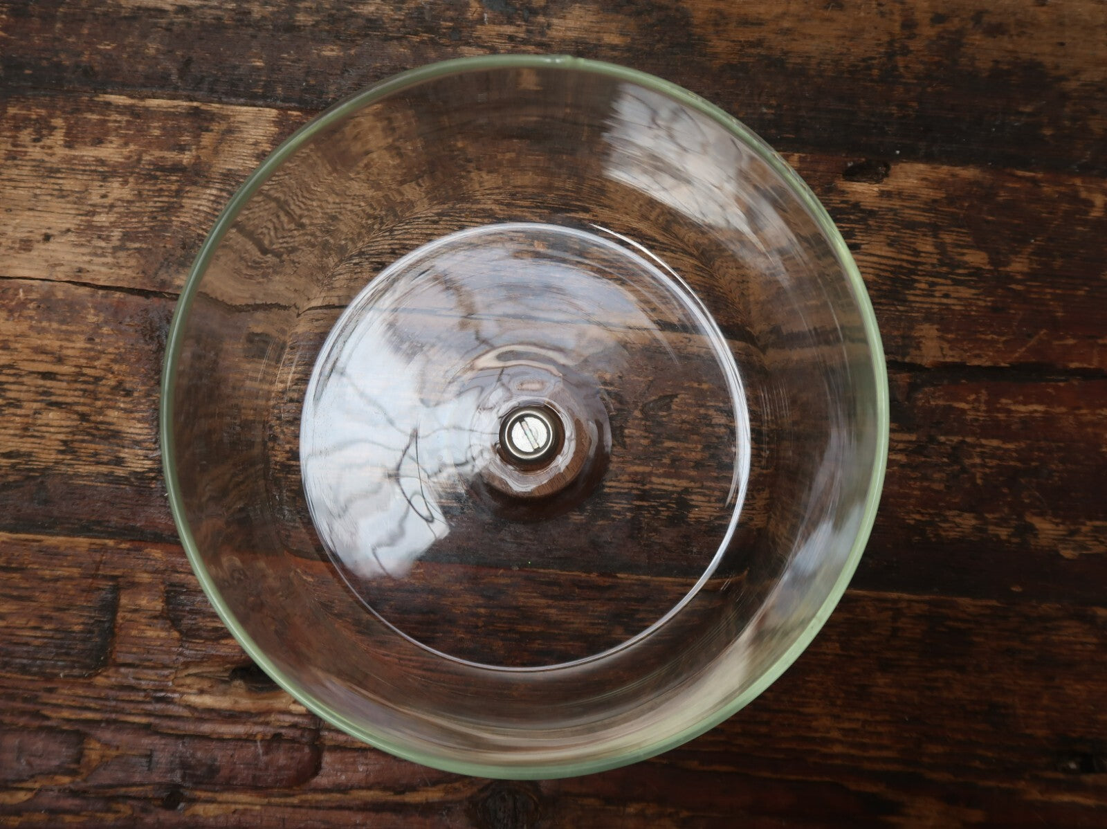 Kustom Kraft Cheese Board Tray With Glass Dome Solid Black Walnut Made In USA