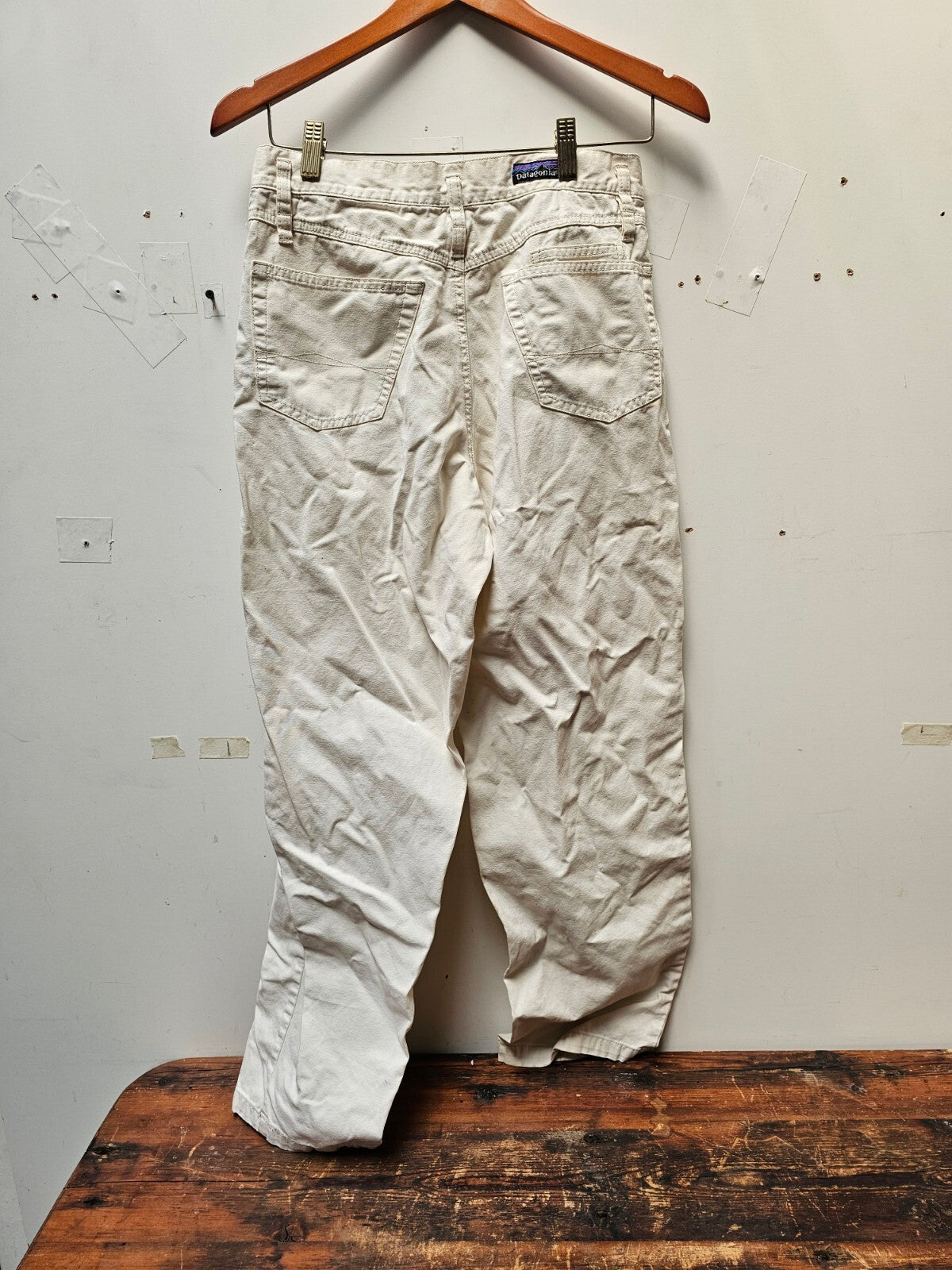 Vintage Patagonia Mens Chino Pants White 29" x 29" (Actual)