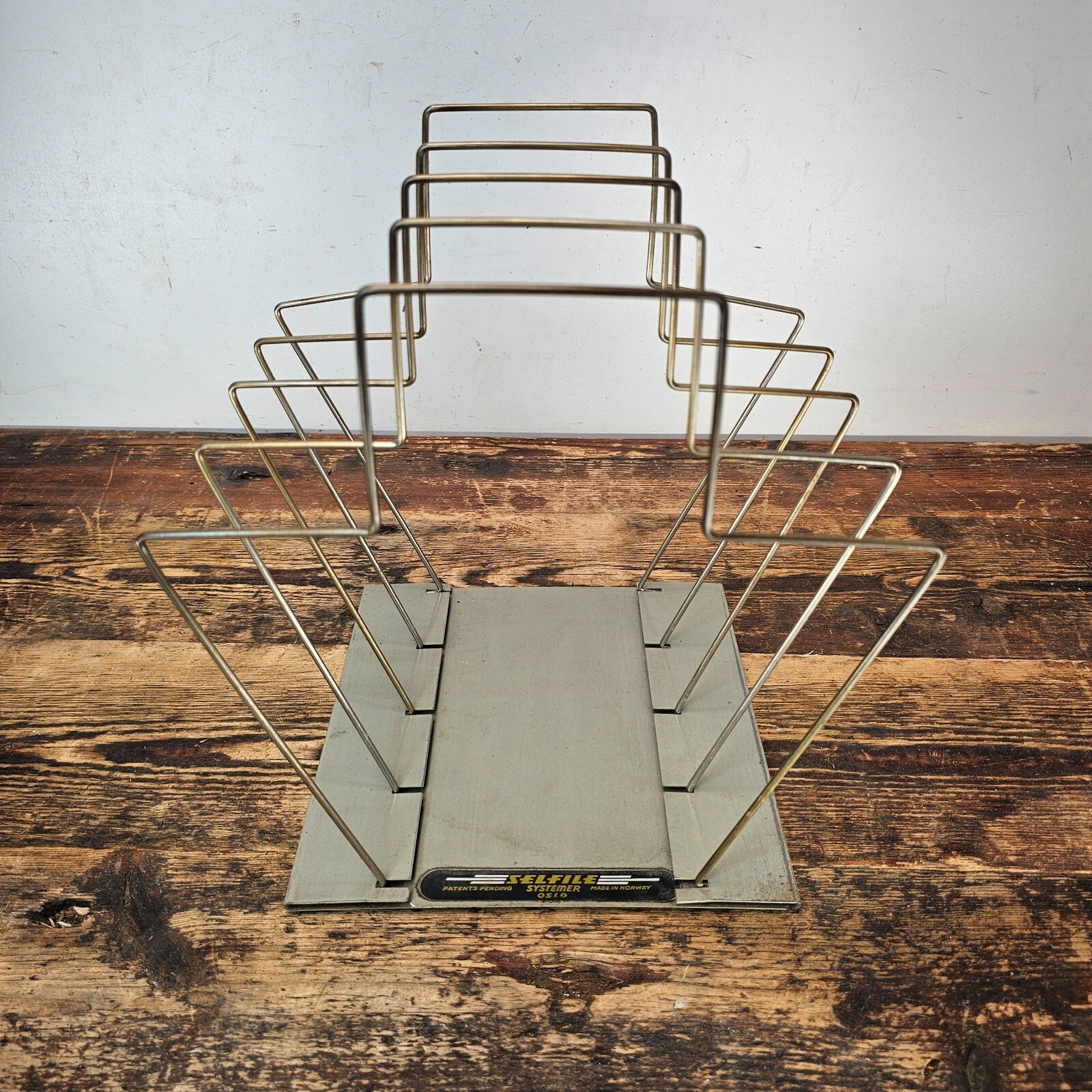 Vintage Norwegian-Made Paper Filing System by SELFILE Systemer