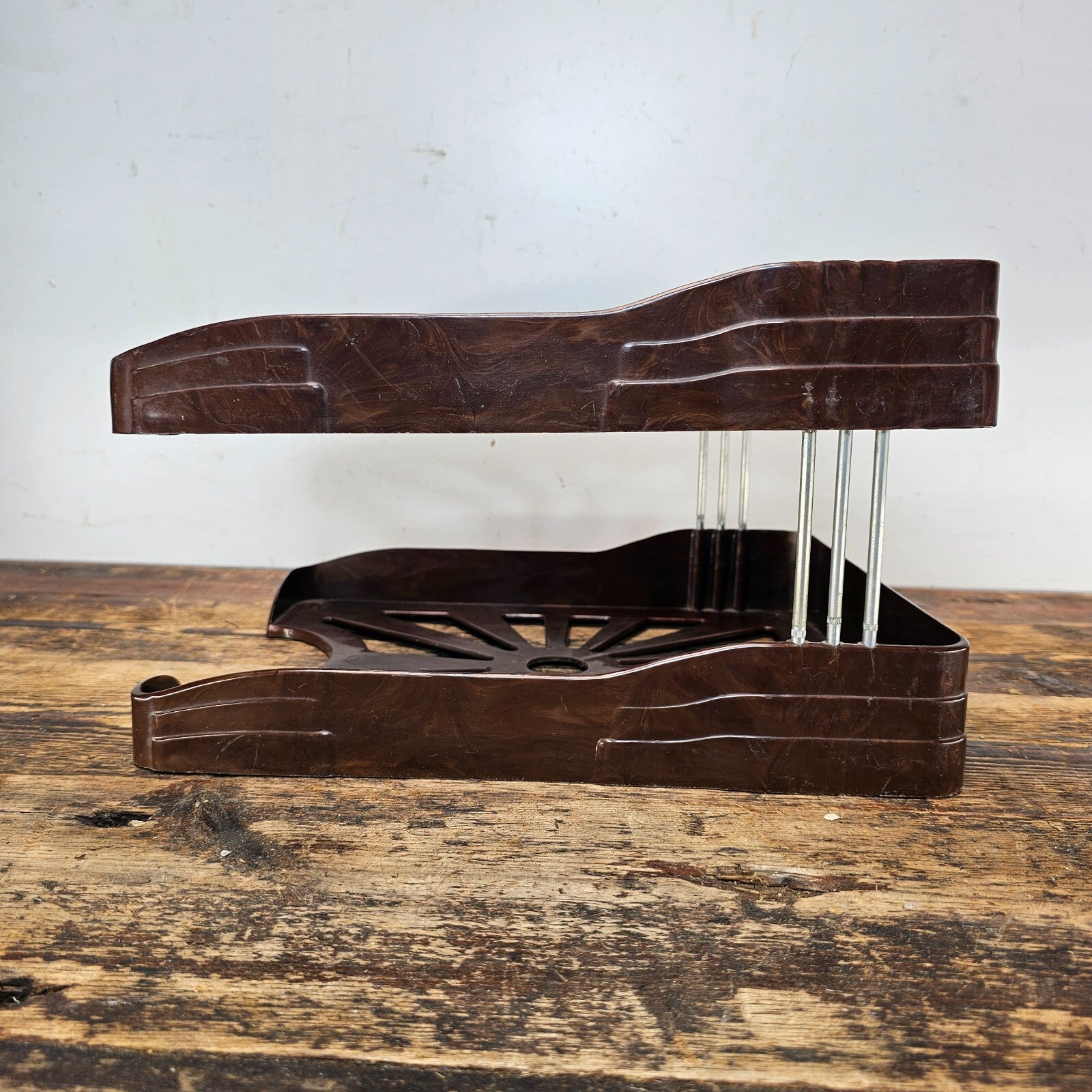Bert M Morris Co. Two-Tier Plastic Paper Tray 1940s