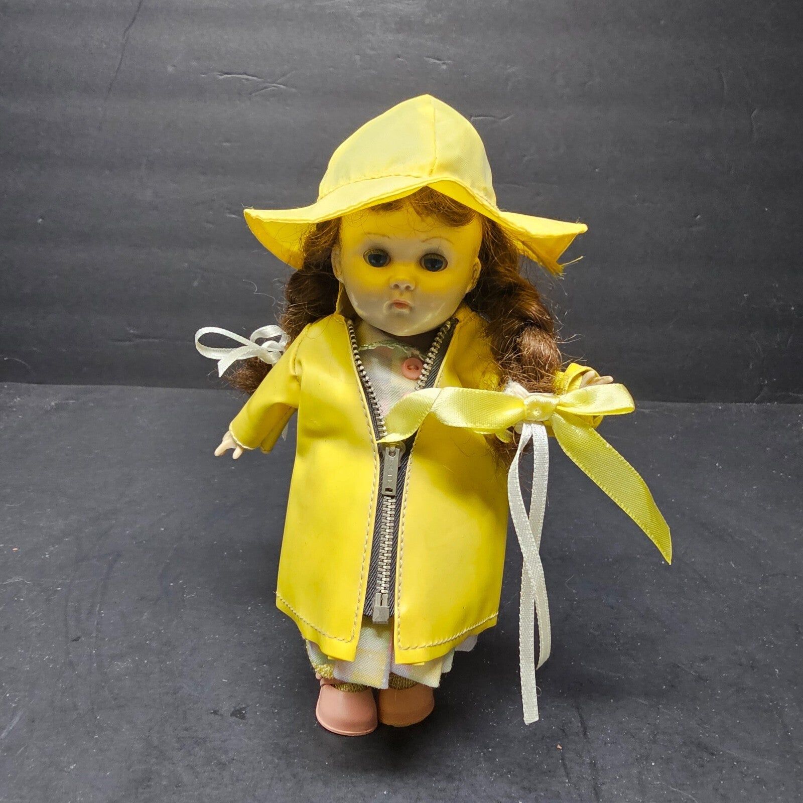 Vintage Vogue Ginny Doll 8" SLW Yellow Zipper Rain Coat