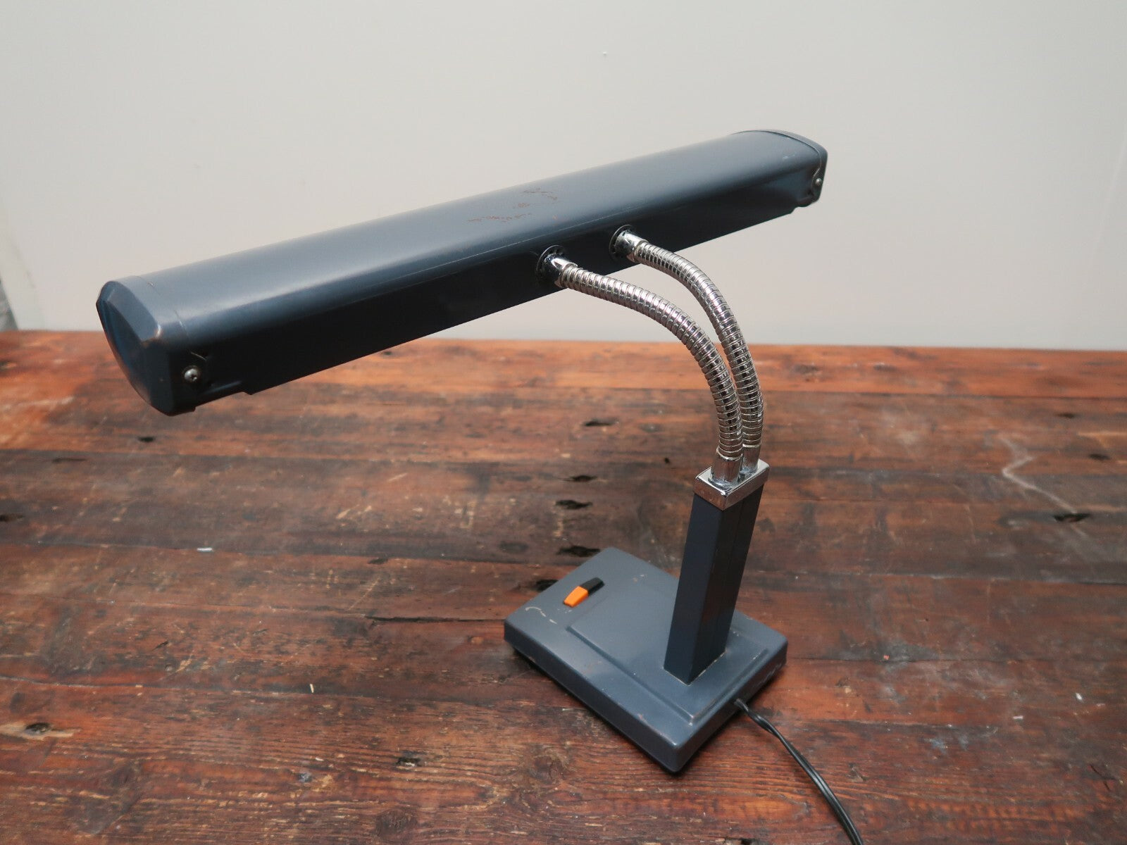 Vintage Imar Double Gooseneck Office Desk Lamp Light Made In Japan