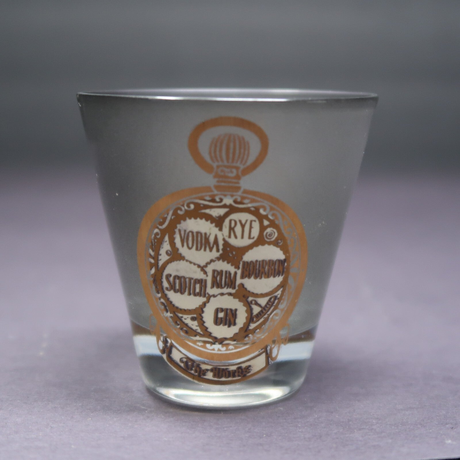 The Works The Six Liquor Names Shot Glass H 2.8"