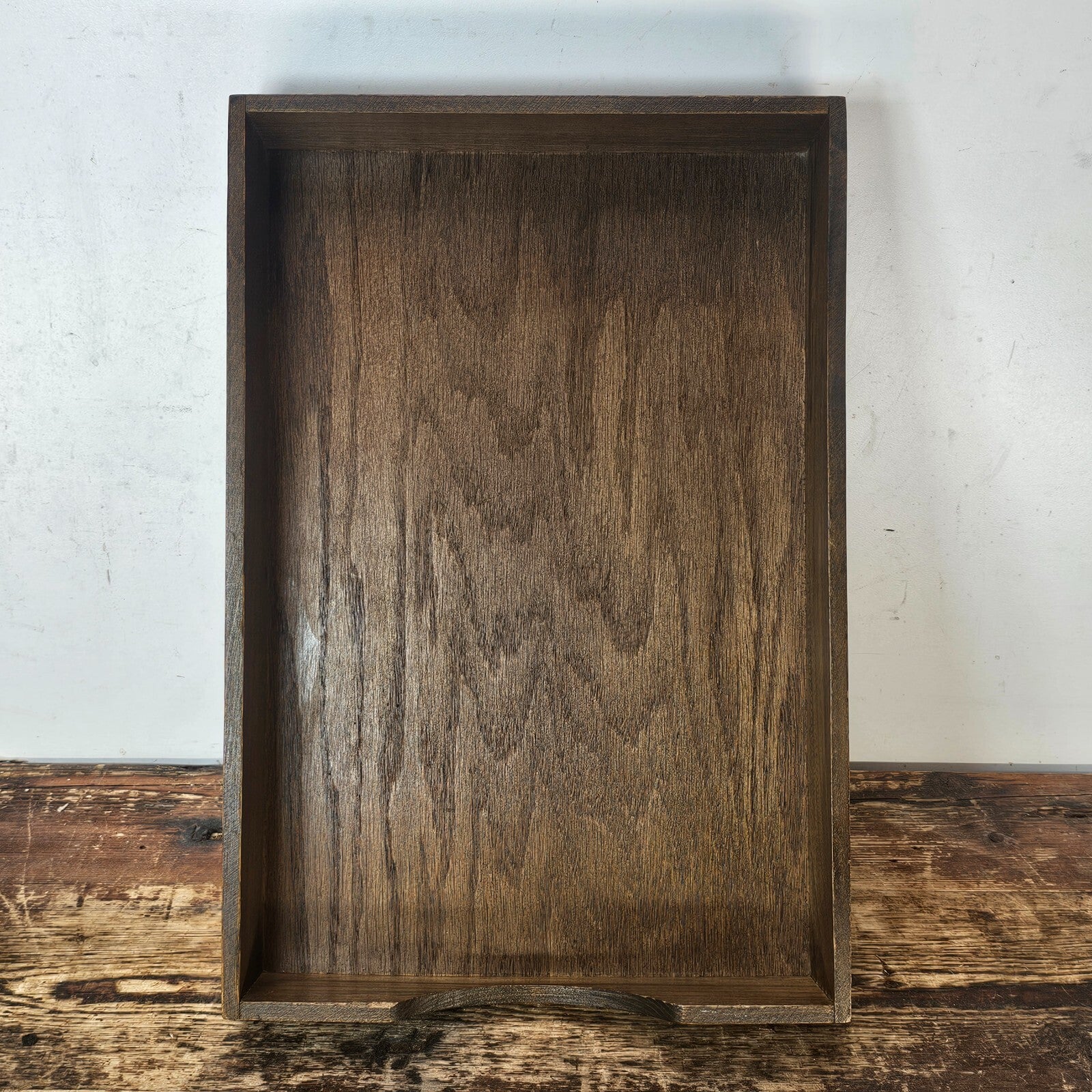 Vintage Hedges Files "The Line" No. 1722 Oak Wood Paper Tray