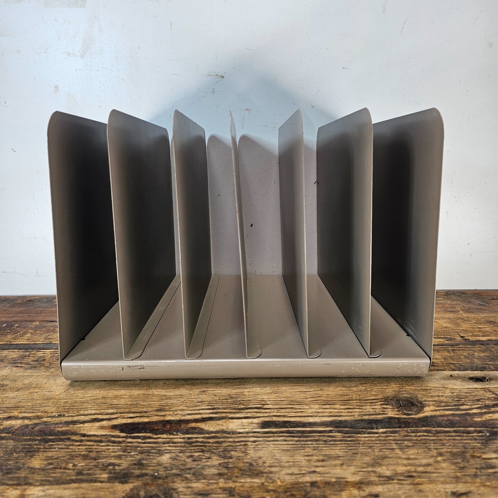 Vintage Steelmaster 6 Compartment Desktop File Organizer