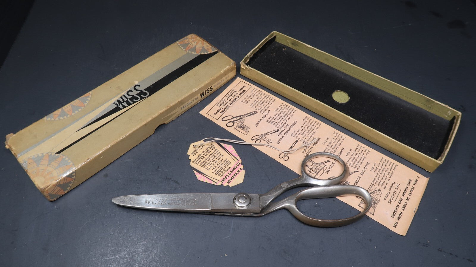 Vintage Wiss Pinking Shears Model C Sewing Scissors Dressmaking