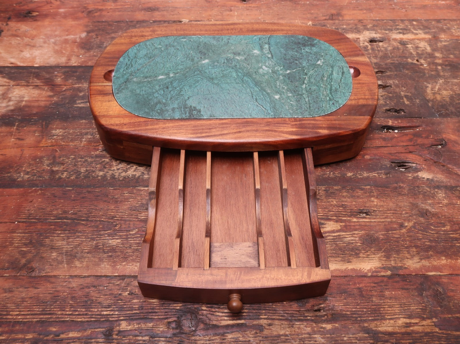 Vintage HAMPTON HOUSE Marble Cheese Board (Board Only No Cutlery Set)