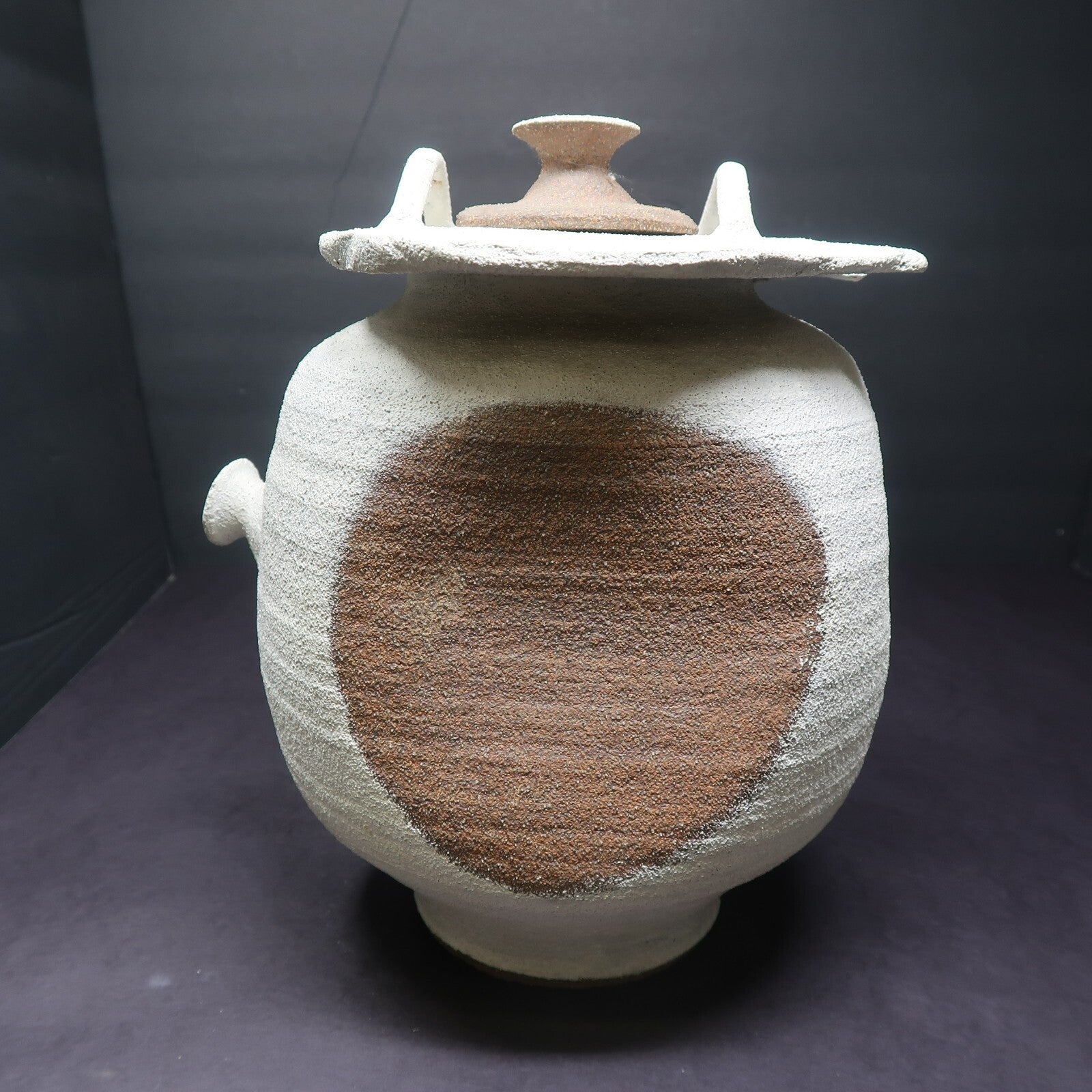 Stoneware Wine Sake Tea Pot Cup Set Handcrated Pottery Signed by Artist