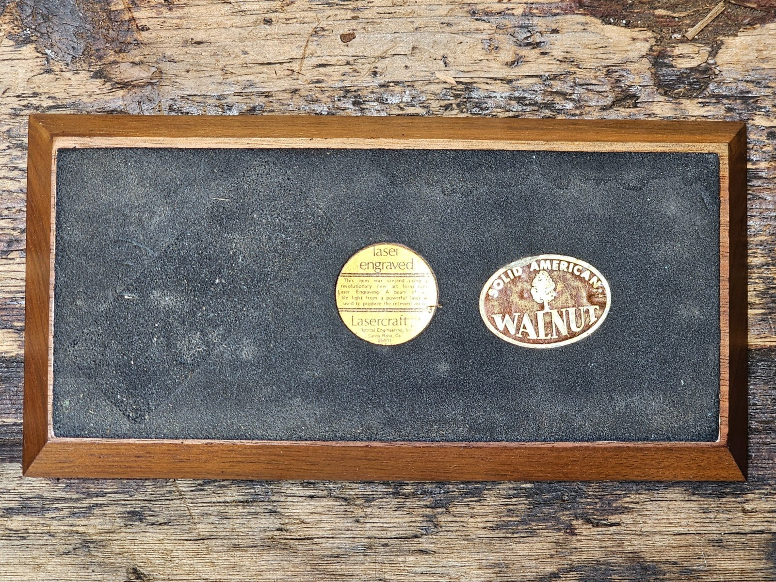 Laser-Engraved American Walnut Seagull Pen Holder