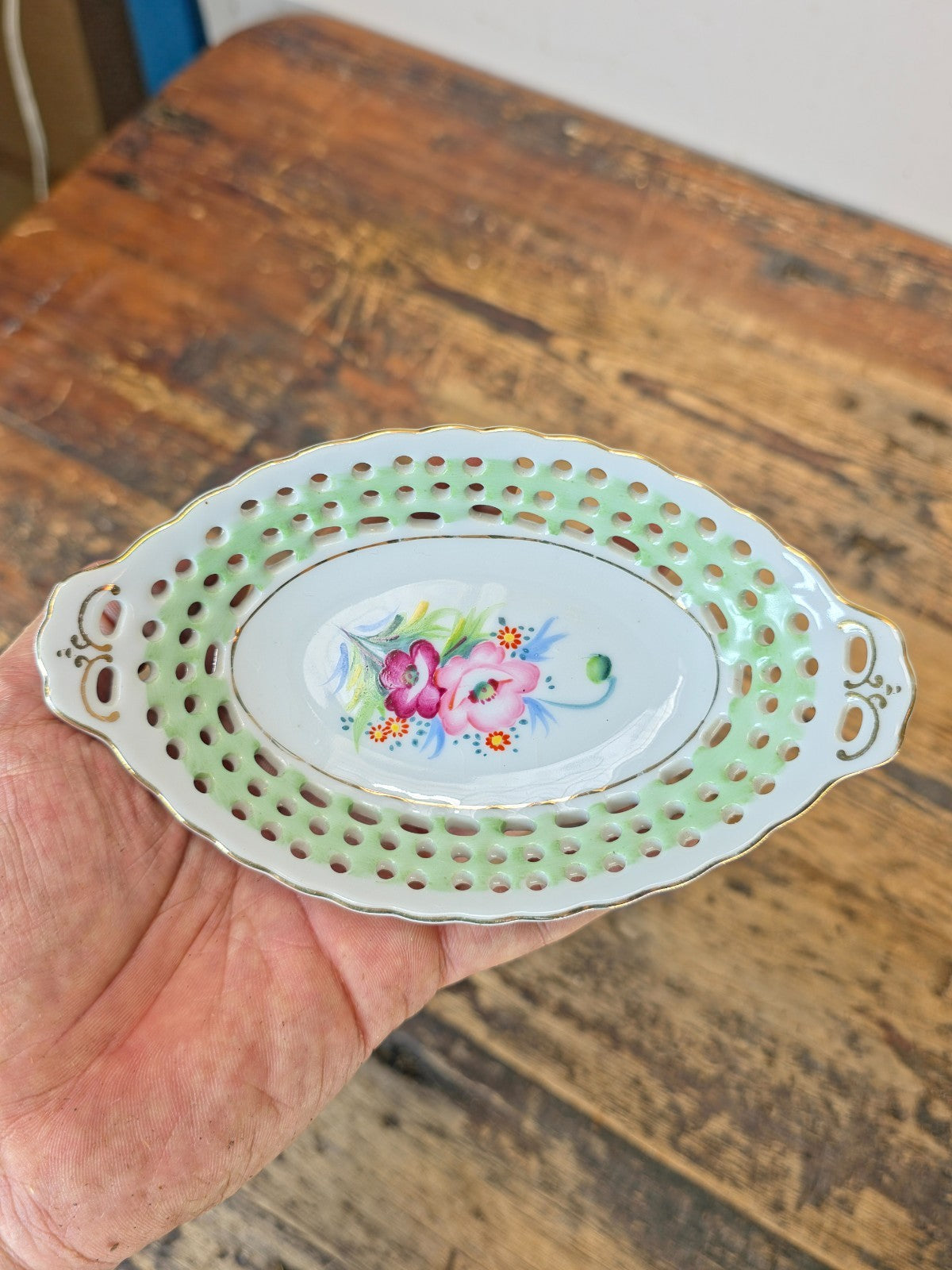 Vintage Japanese Reticulated Bowls Set – Occupied Japan & Gold Castle 1950s–60s