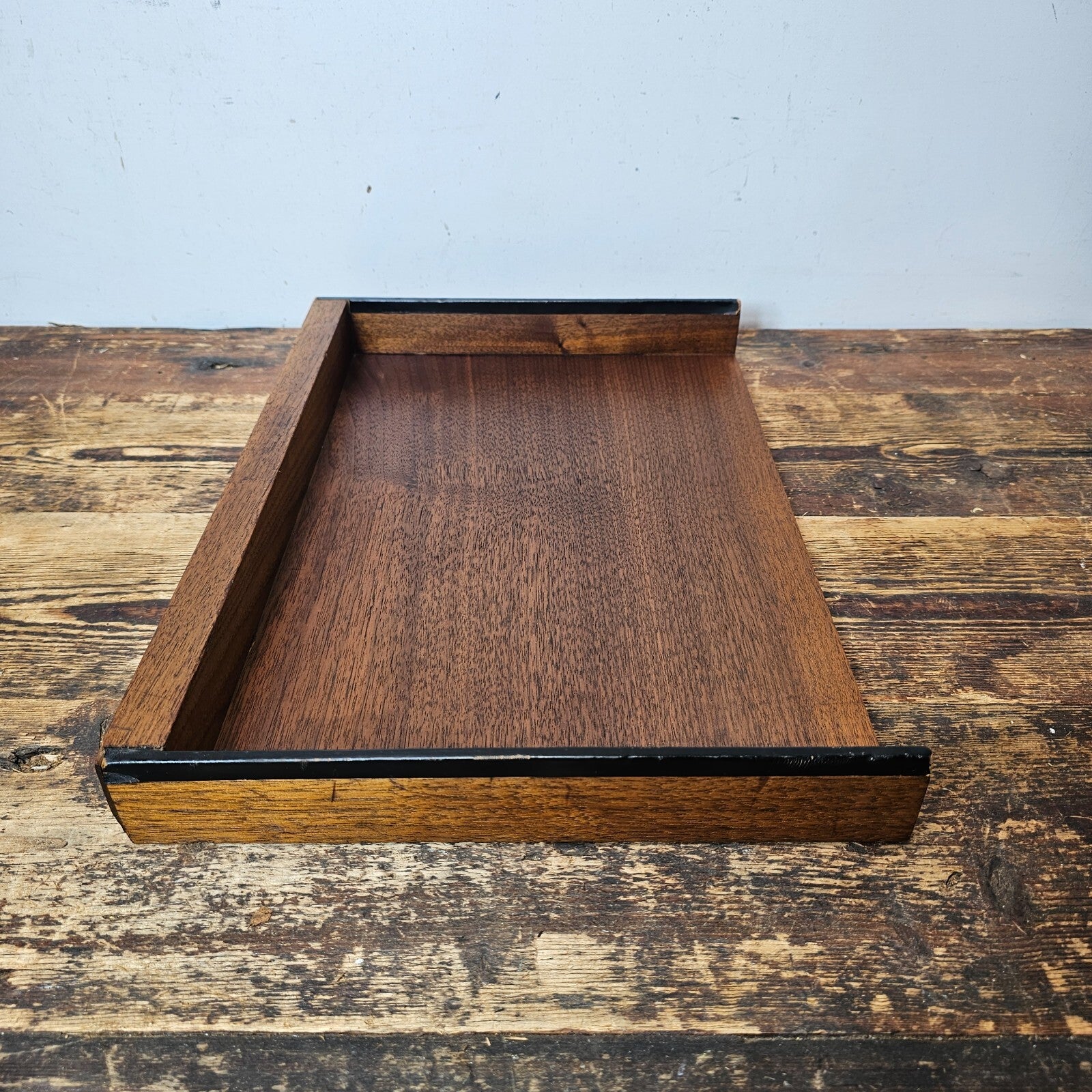 Mid-Century Modern Desktop Organizer/Paper Tray by Qualiton, Los Angeles, CA