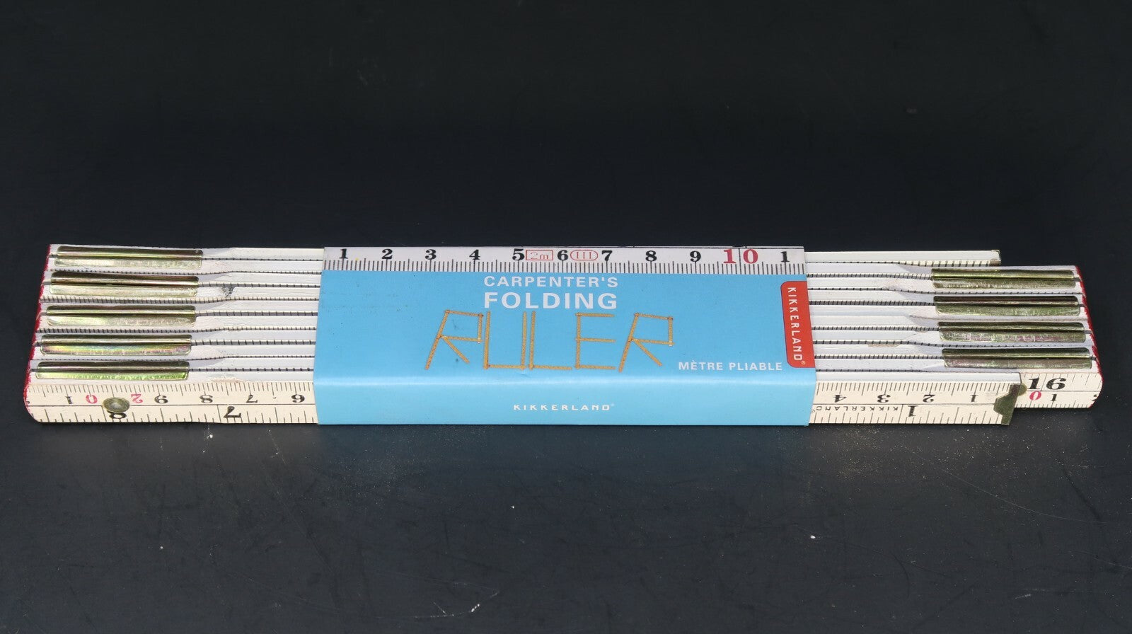 2 Meter / 78 Inch White Wooden Fold Out Ruler 10 Fold