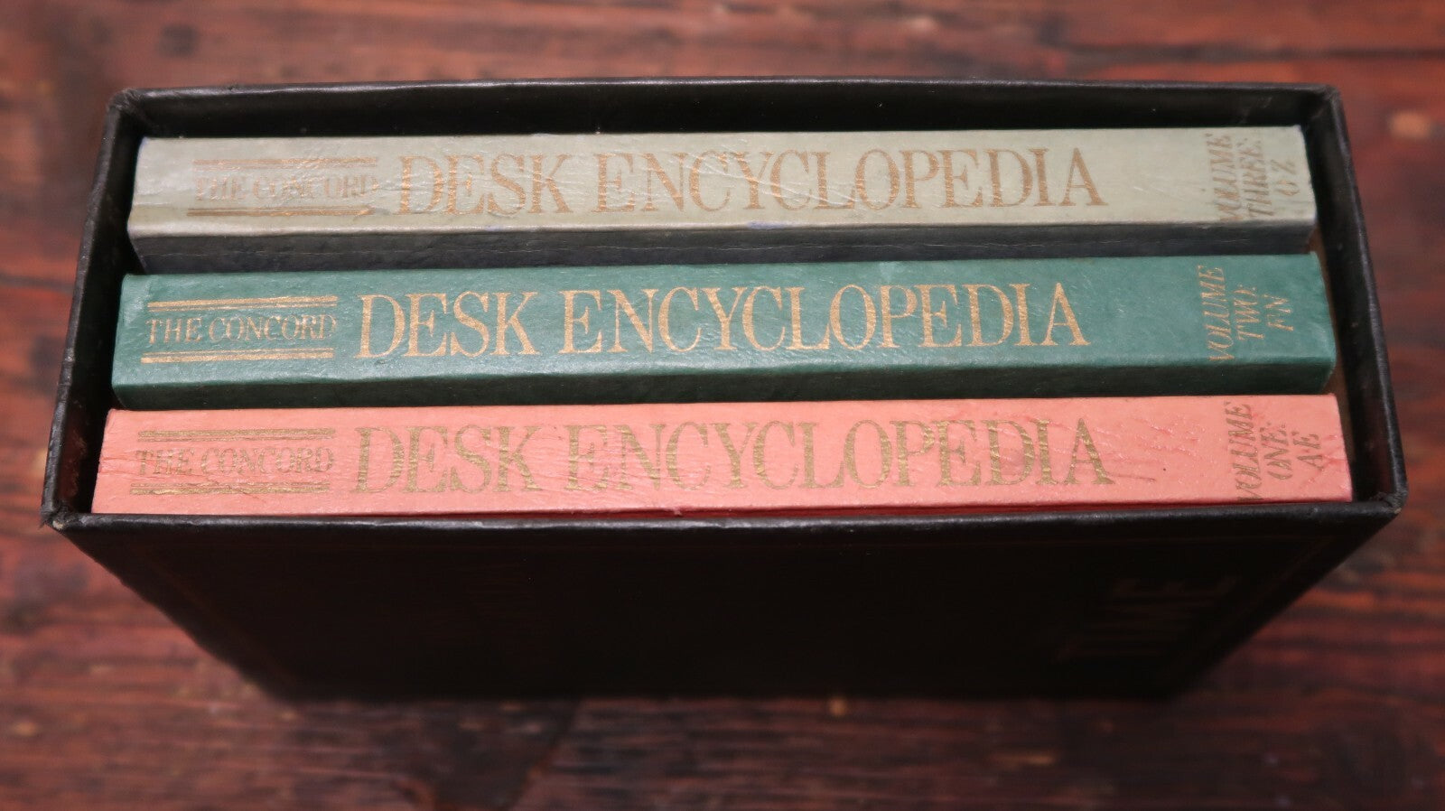 The Concord Desk Encyclopedia Boxed Set Presented by TIME, 1982, 3 Volumes A-Z
