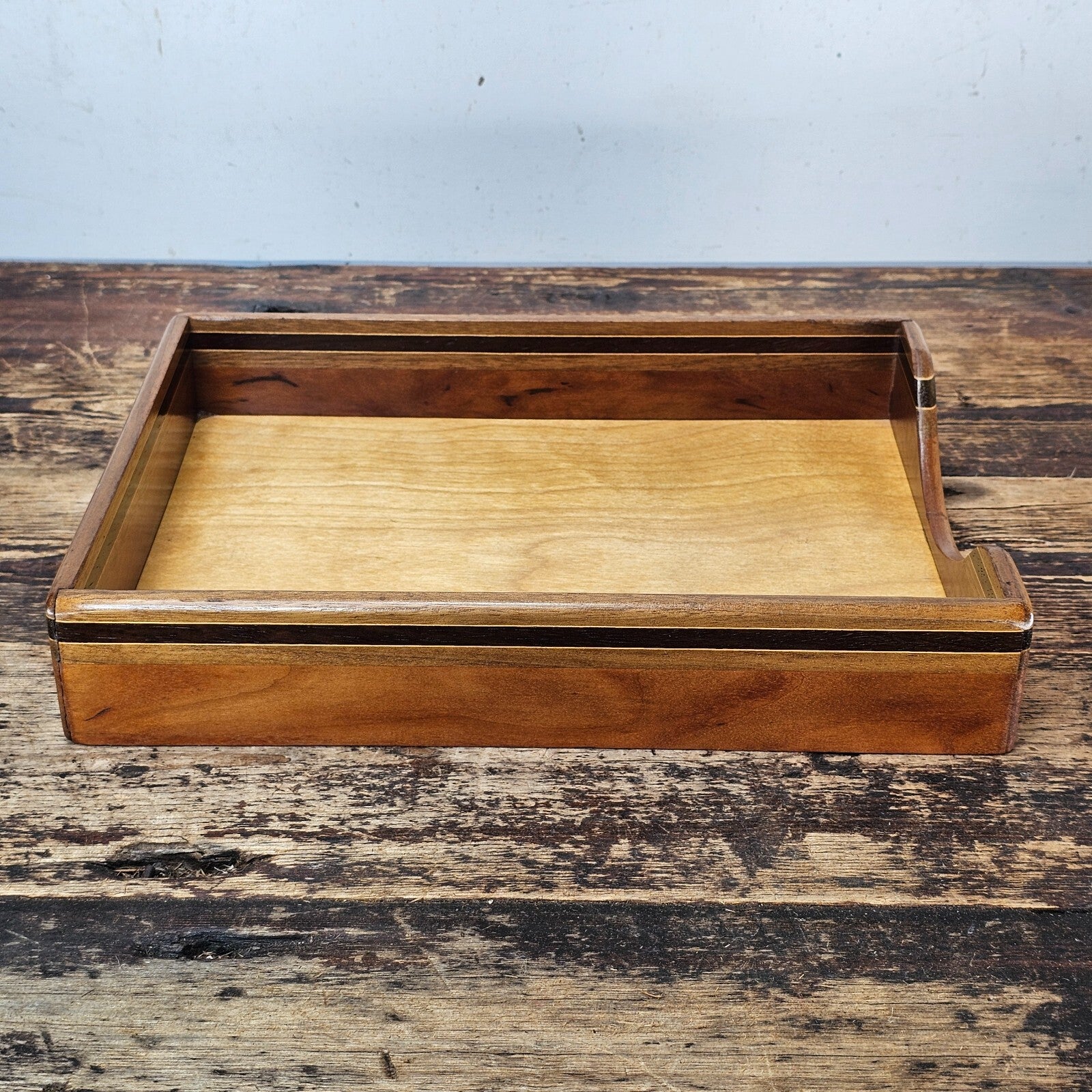 Nordic Style Vintage Wooden Document Tray