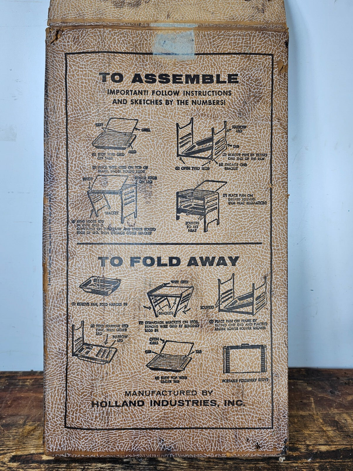 1960s Foldaway Picnic Grille Holland Industries Inc. Buffalo, New York