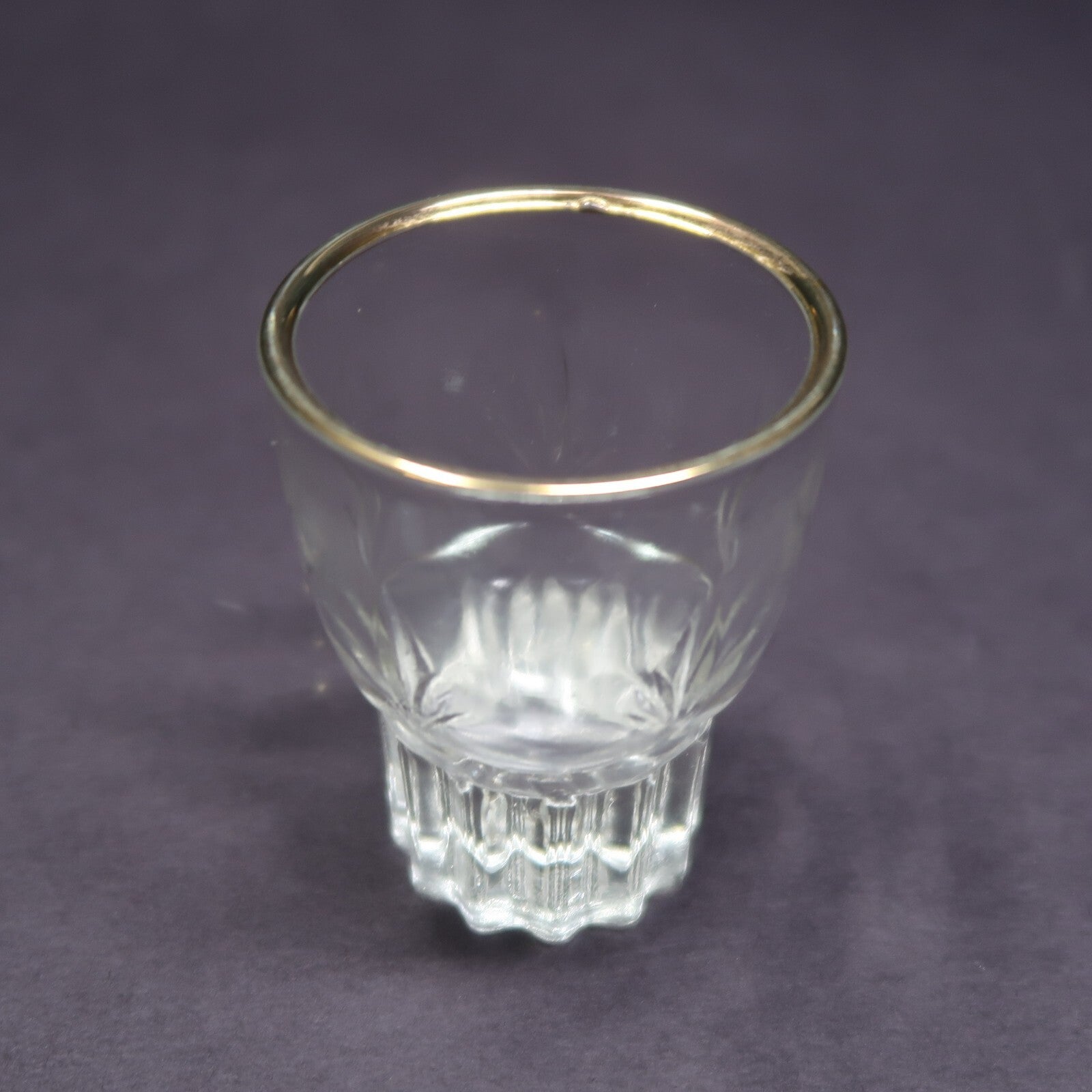 Gold Trim Shot Glass H 2.4"