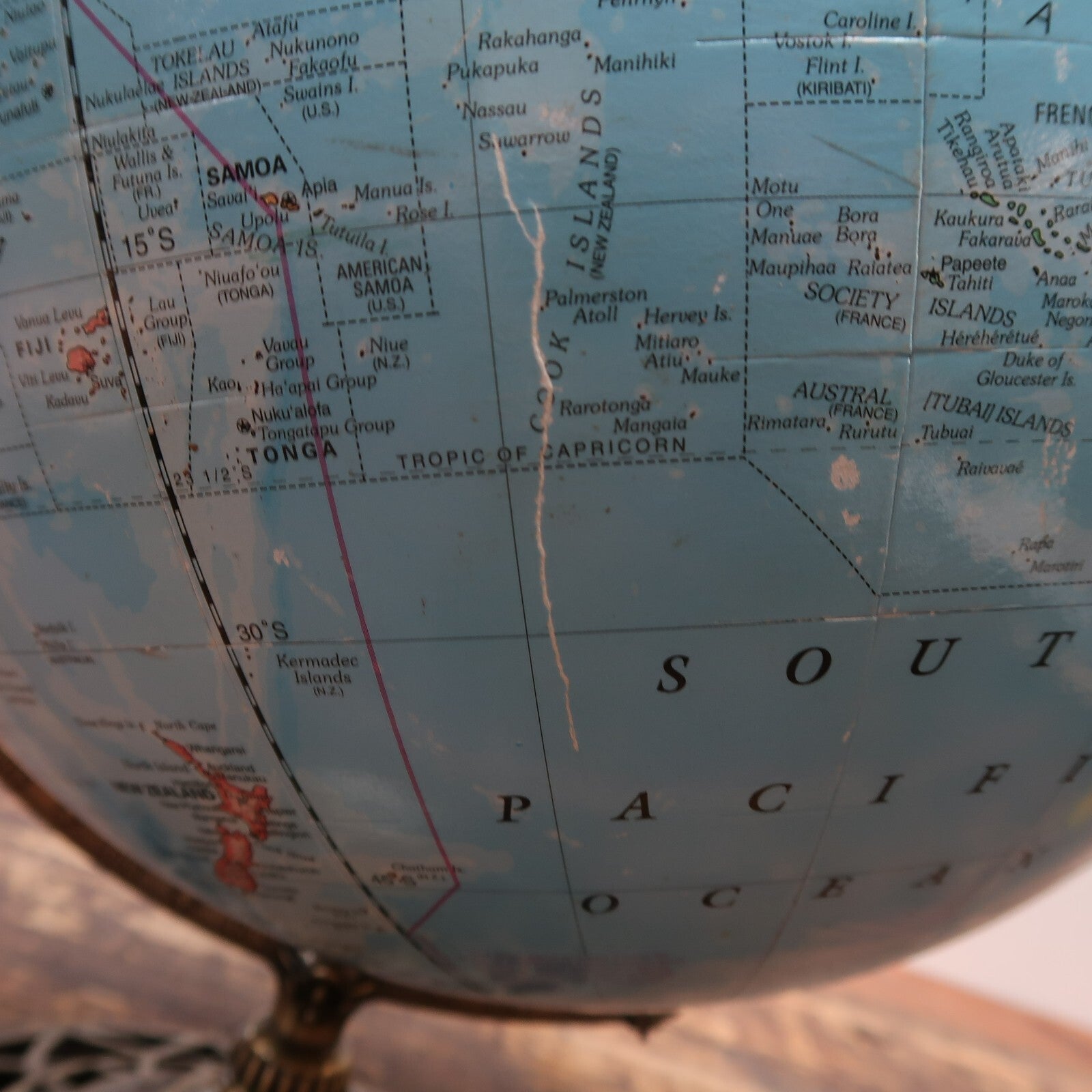 A Quality Globe The George F. Cram Company World Globe 12" Diameter