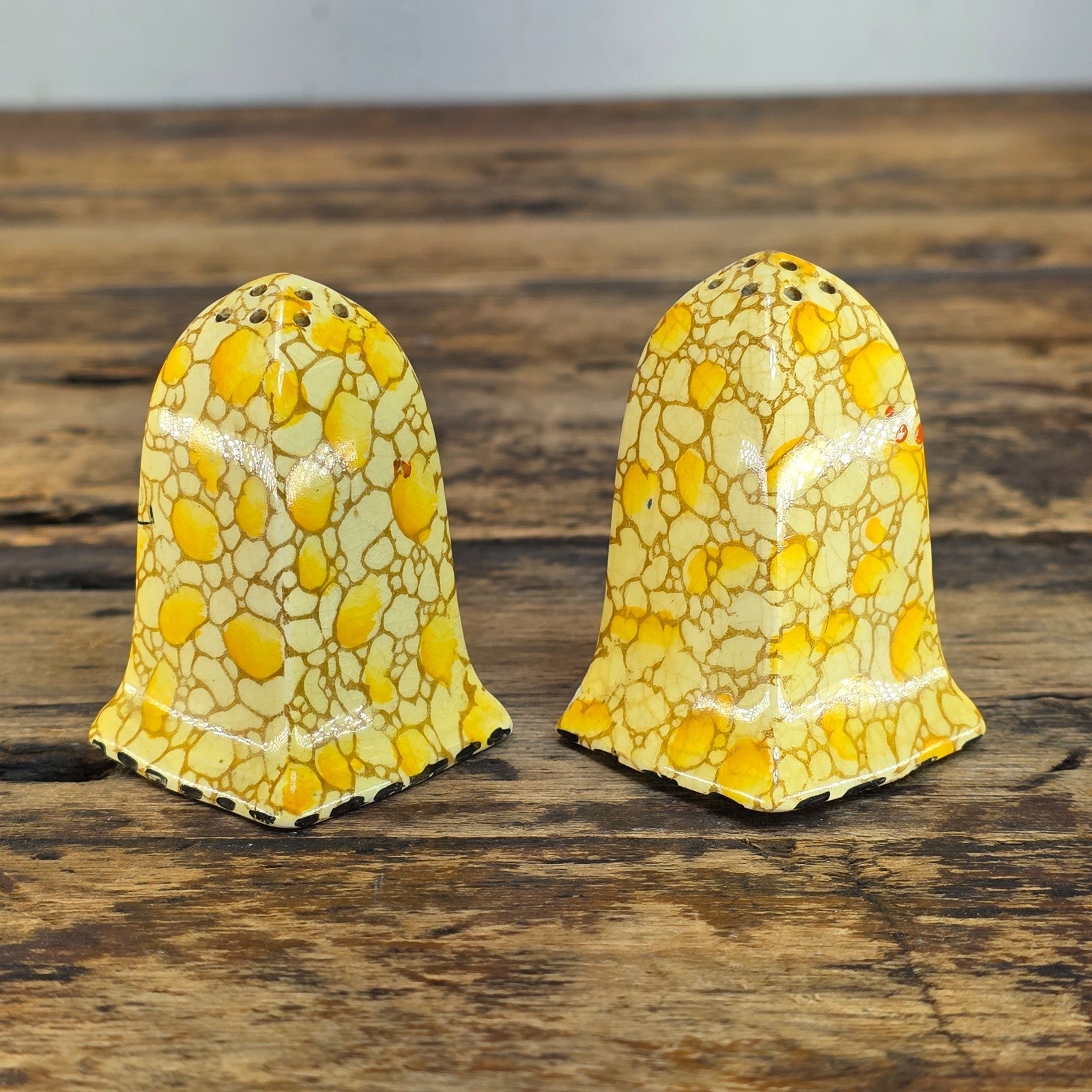 Royal Winton Grimwades Chintz Pebbles Sugar, Creamer & Salt Pepper 4 Pc Set