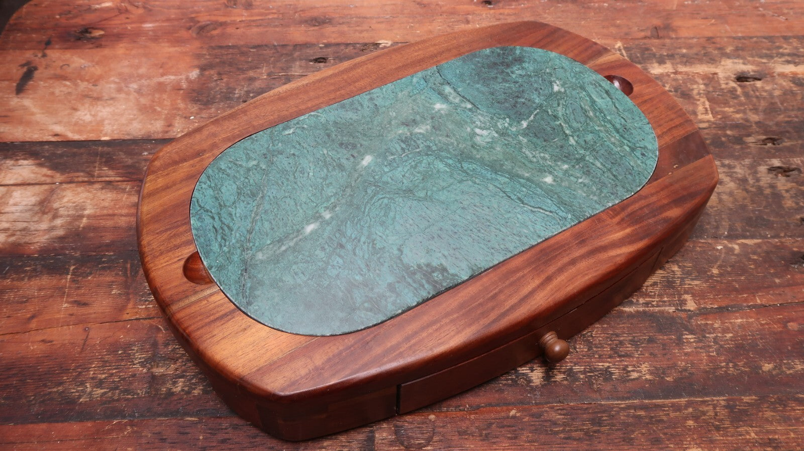 Vintage HAMPTON HOUSE Marble Cheese Board (Board Only No Cutlery Set)
