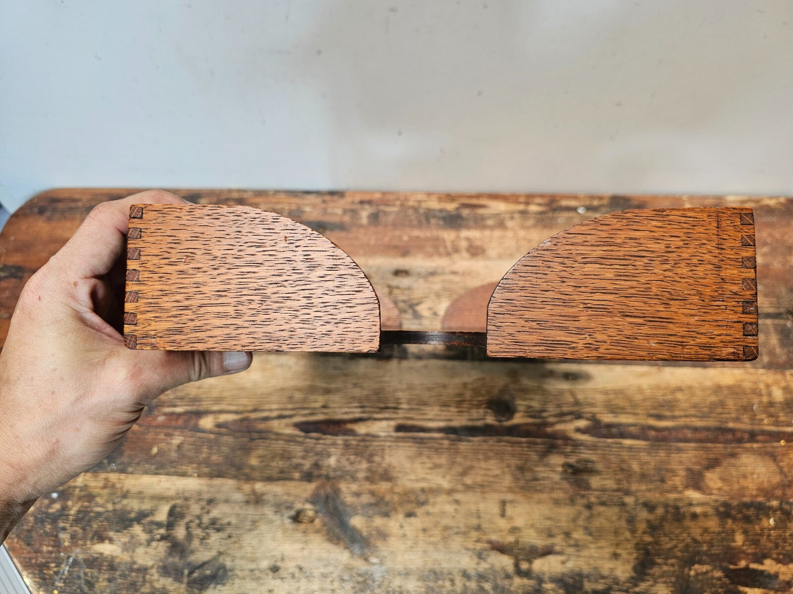 Rare 1920s Globe-Wernicke Wooden Desk Organizer / Letter Tray