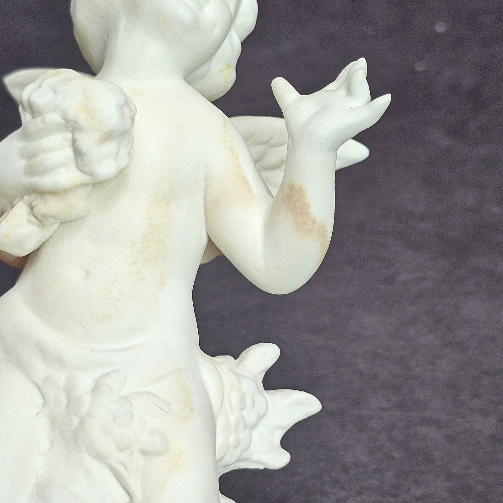 Vintage Dresden Original Germany Bisque Cherub Figurines Four Seasons (Stains)