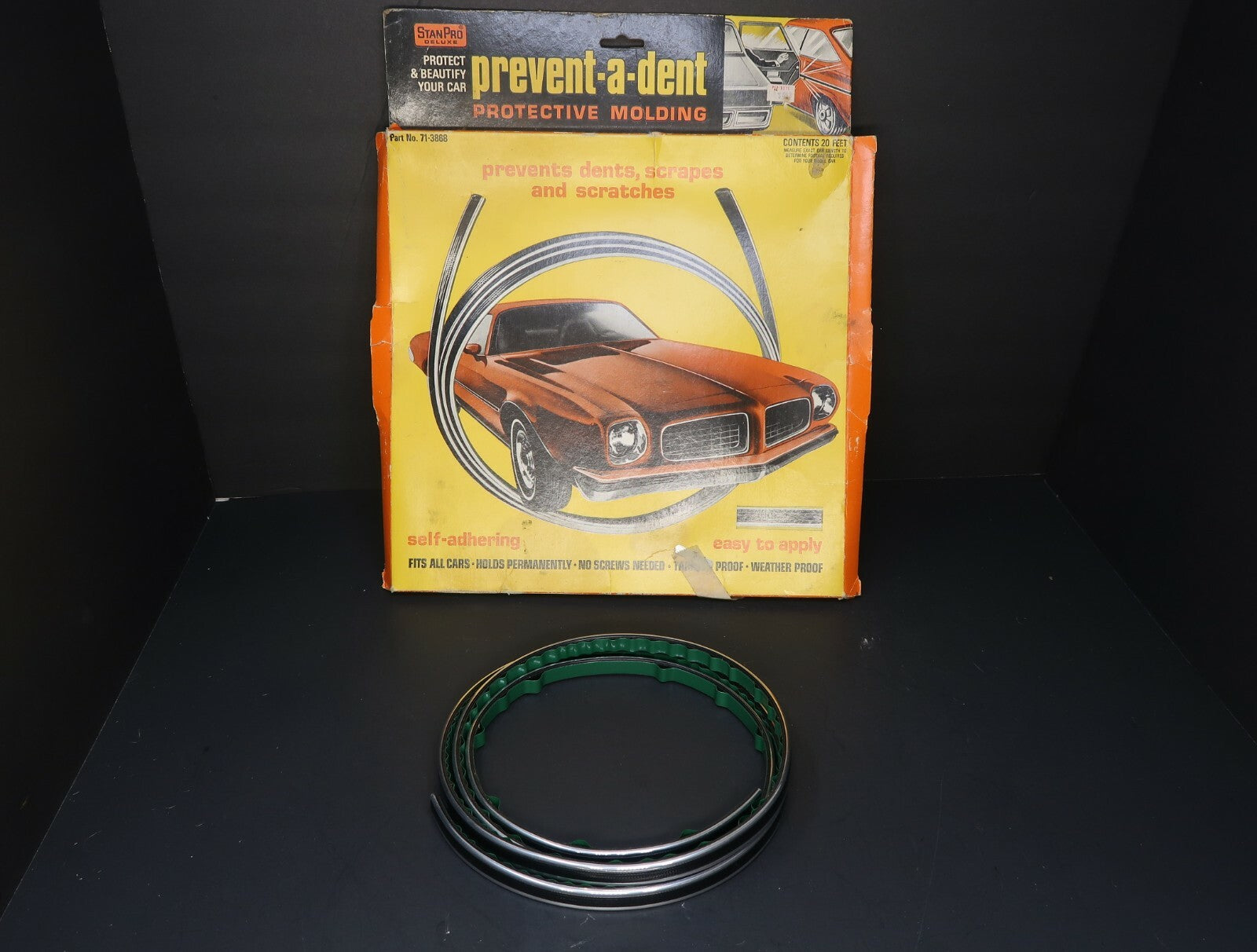 Vintage Prevent-A-Dent Self Adhering Car Door Protector (Used 6ft Only)