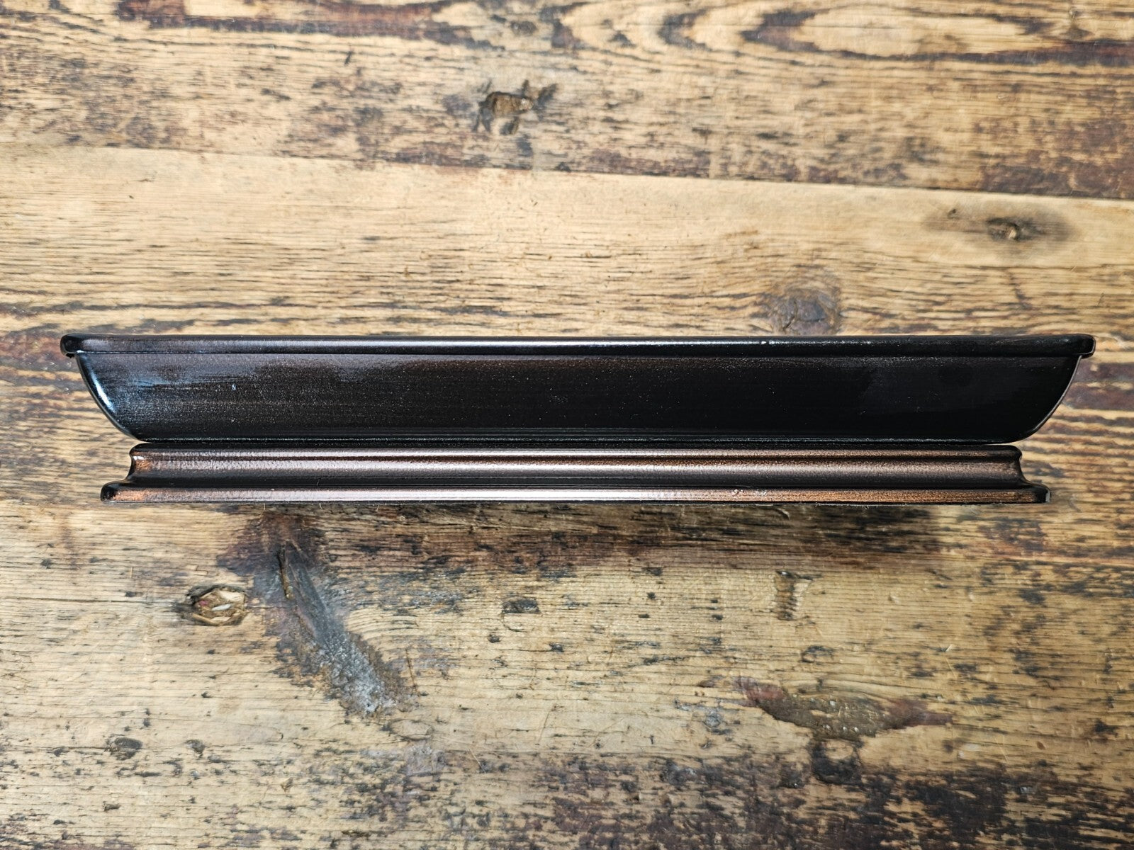 Black Metal Desk Tray 10"L × 5"W × 1.5"H (1.2 lb.)