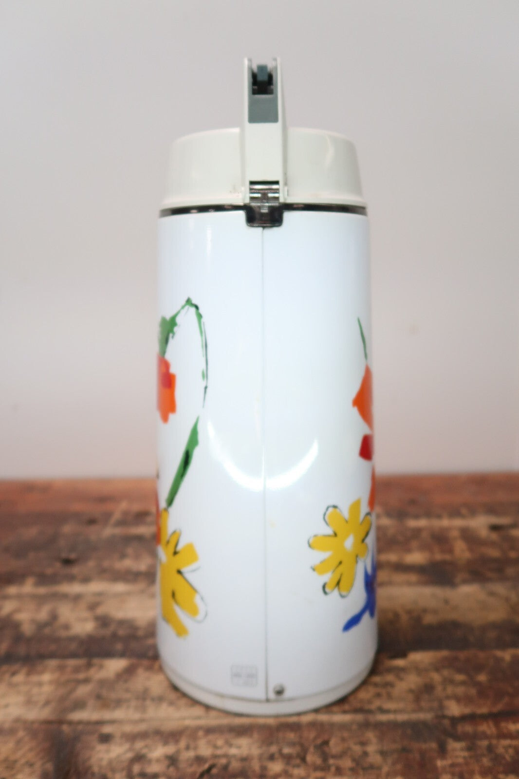 Vintage Everest Vacuum Airpot Thermos Coffee Hot Water Floral 0.5 Gal Japan