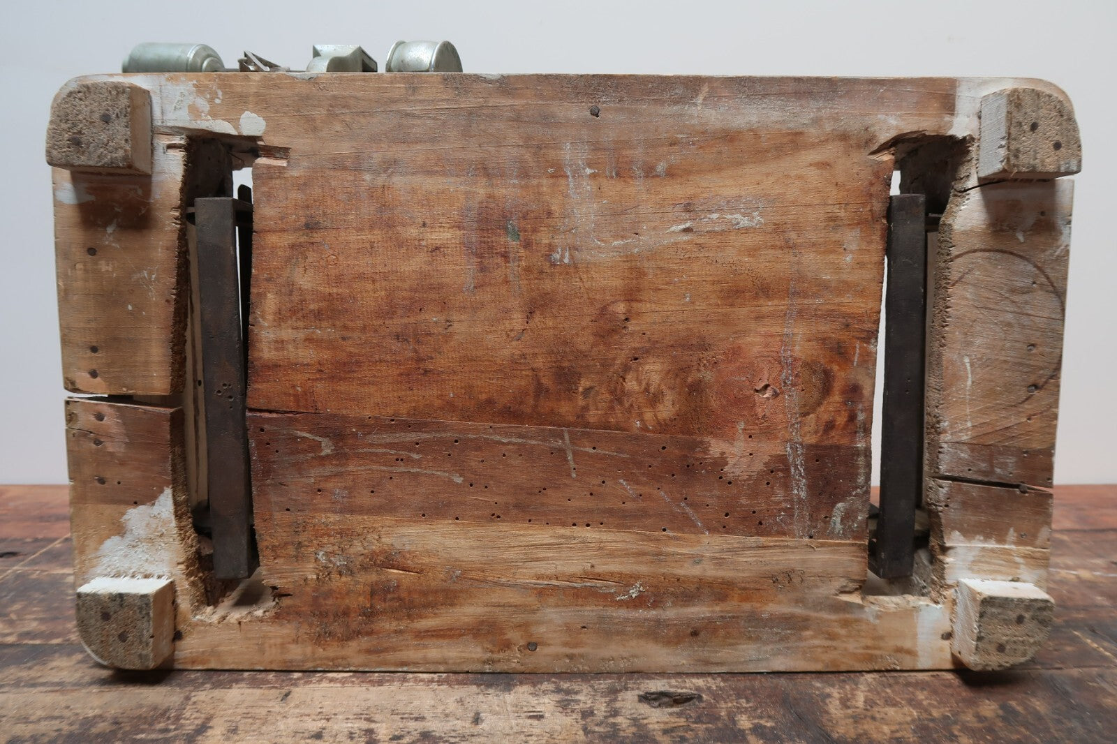 Antique P. VENTI CHILOG Scale Wood and Metal made In Italy