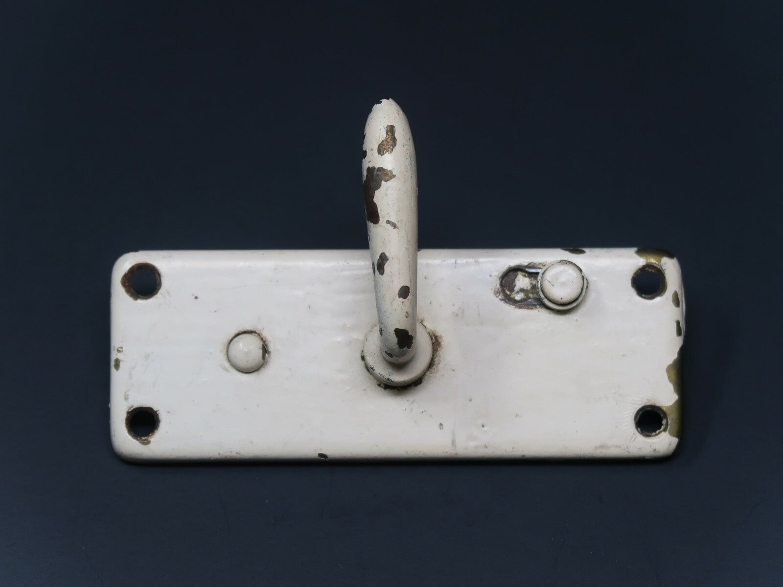 Antique Window Sash Lock Latch Hardware Lever With Lock Shabby Chic White (A)