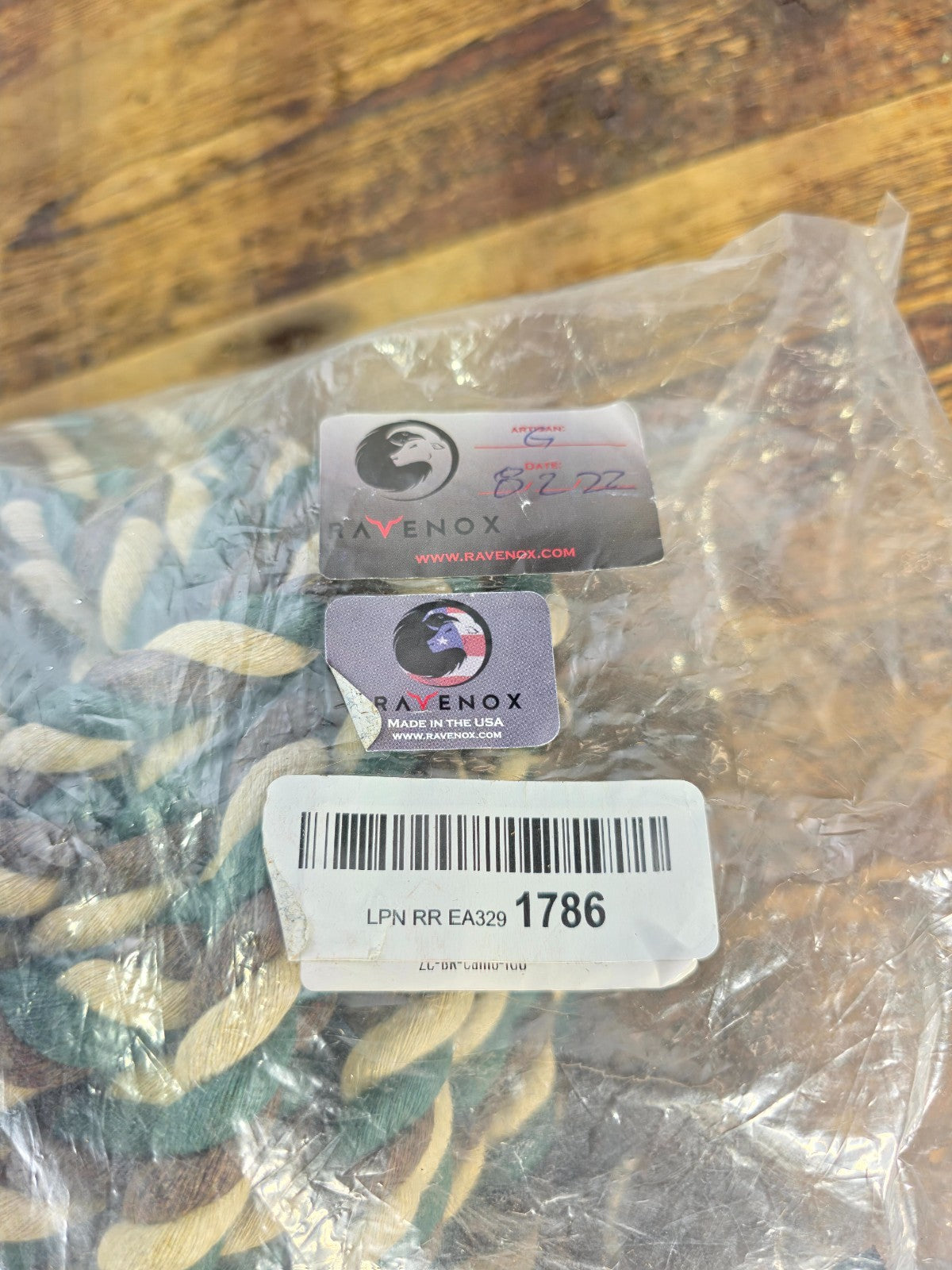Ravenox 0.5" x 84' Twisted Cotton Rope | 3-Strand Made in USA Multi-Color Coil