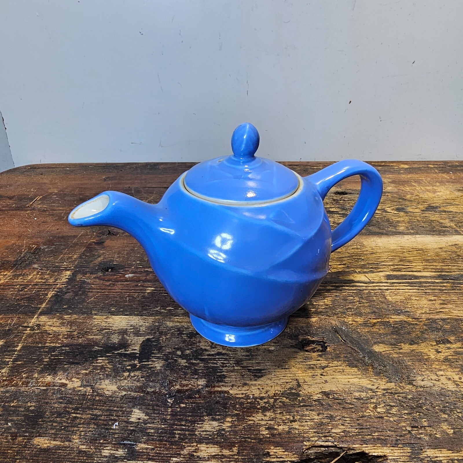 Vintage Hall China Blue Teapot