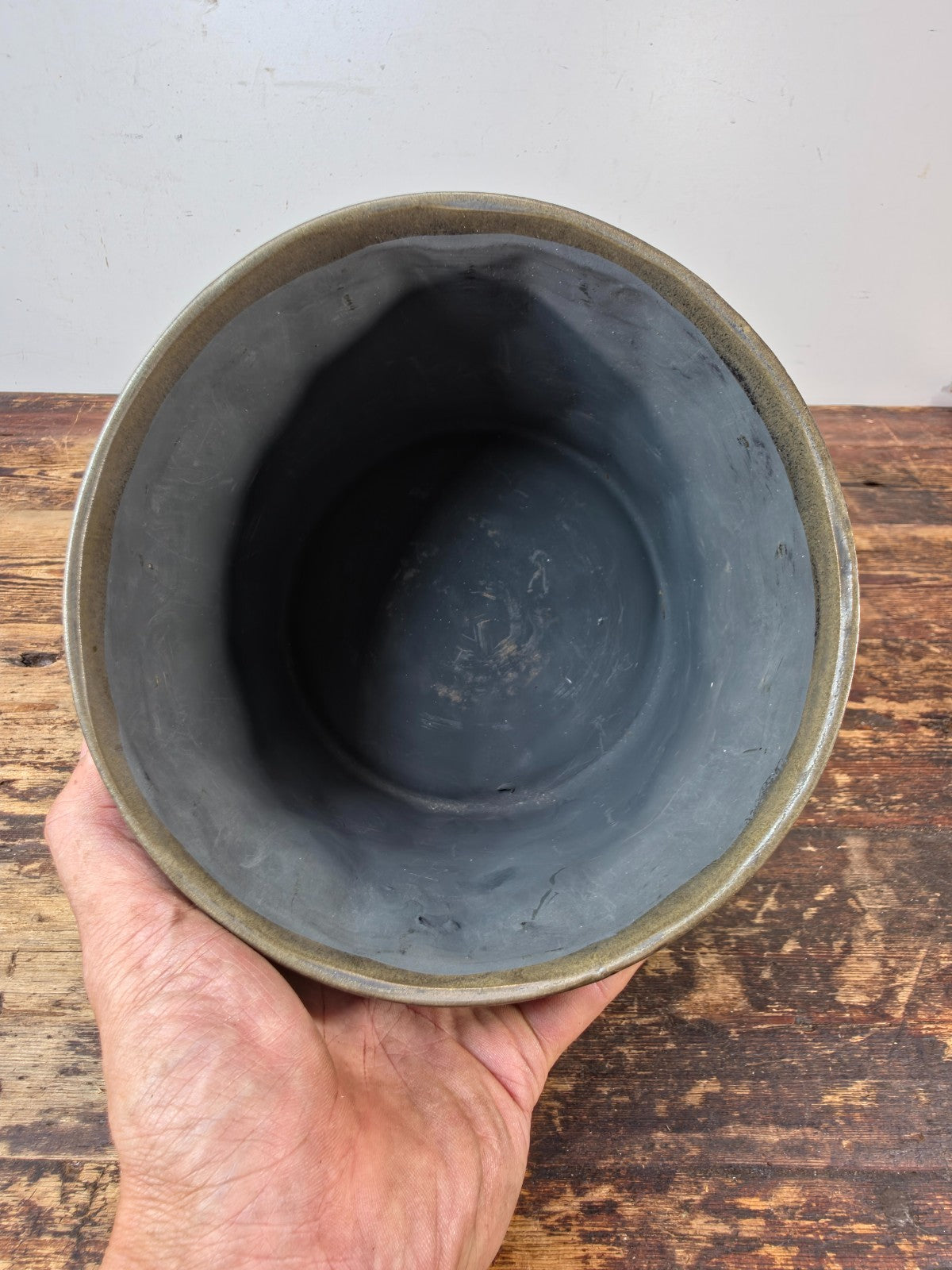 Rolling Greens “Fair Orchid Pot” — Textured Gray Ceramic Planter (7”)