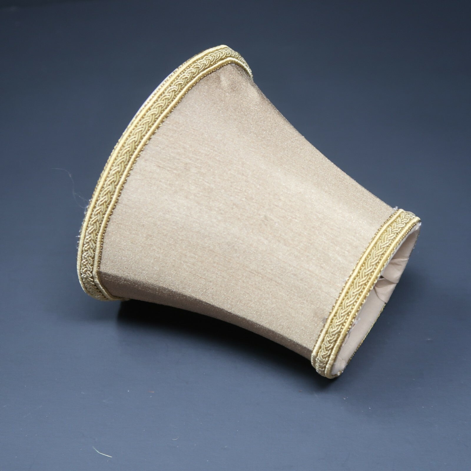 Mini Clip On Bell Lamp Shade Dark Taupe 3" x 4.5" x 4.75"