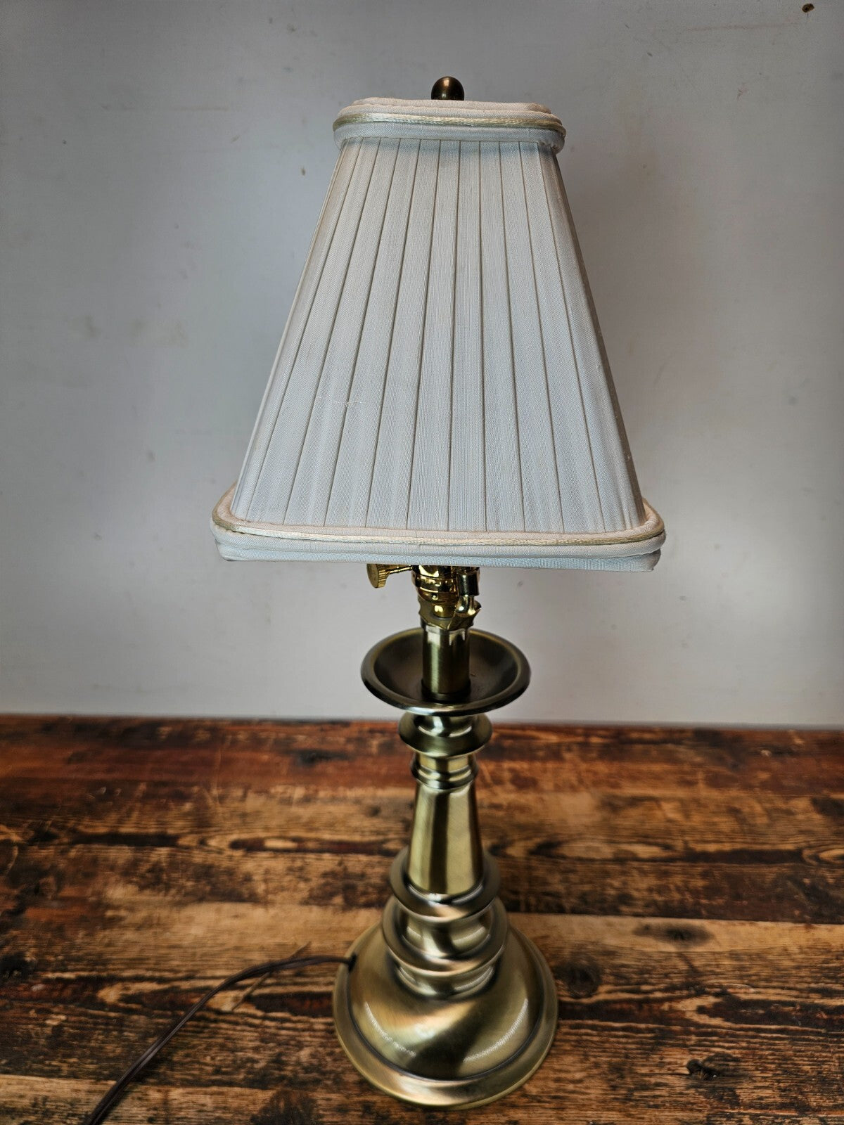 Stiffel Hollywood Regency Brass Table Lamp 21"H