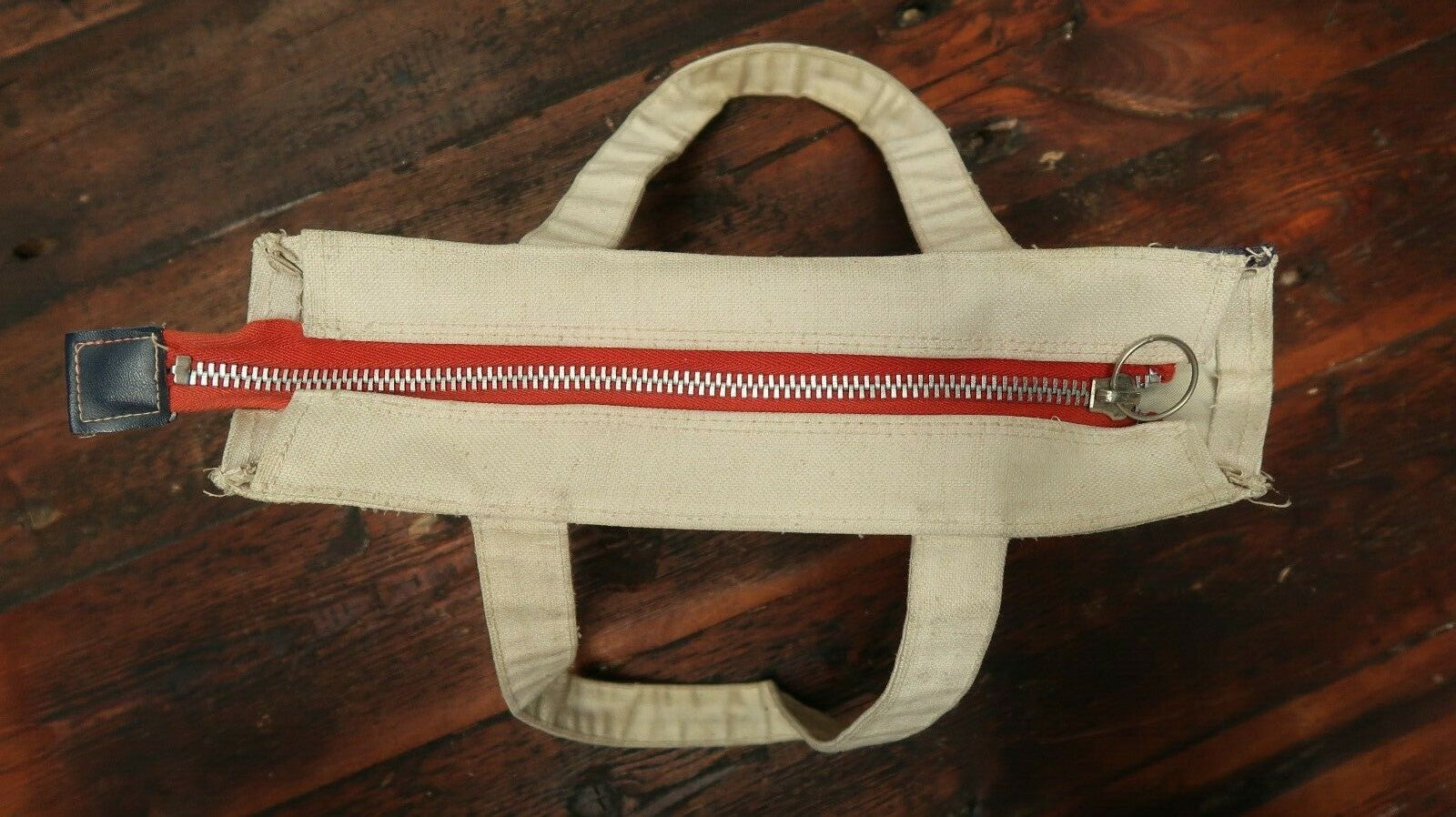 Vintage American Flag Canvas Handbag 12.5" x 8.5" x 4" Drop 9"