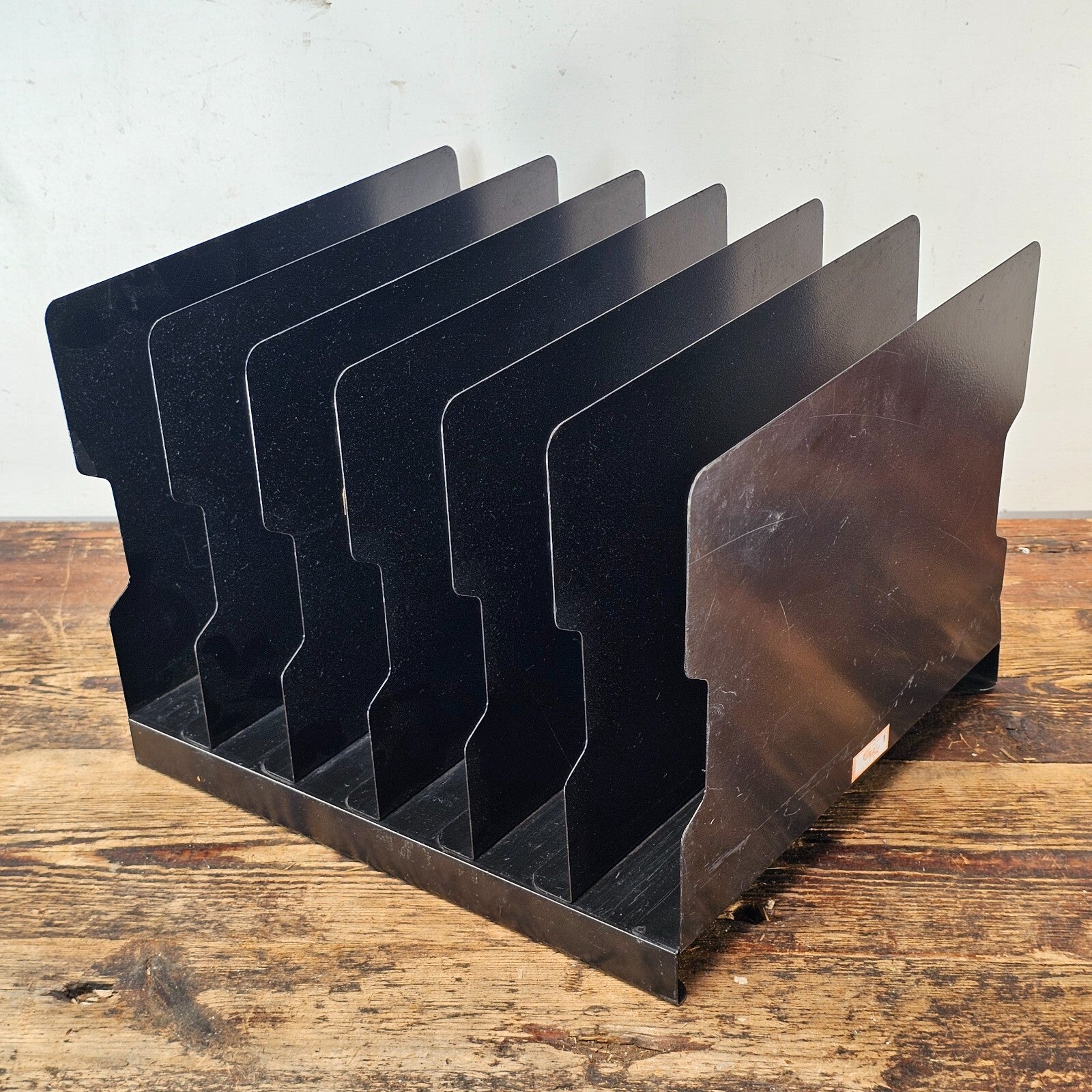 Vintage CWS 6 Compartment Desktop File Organizer