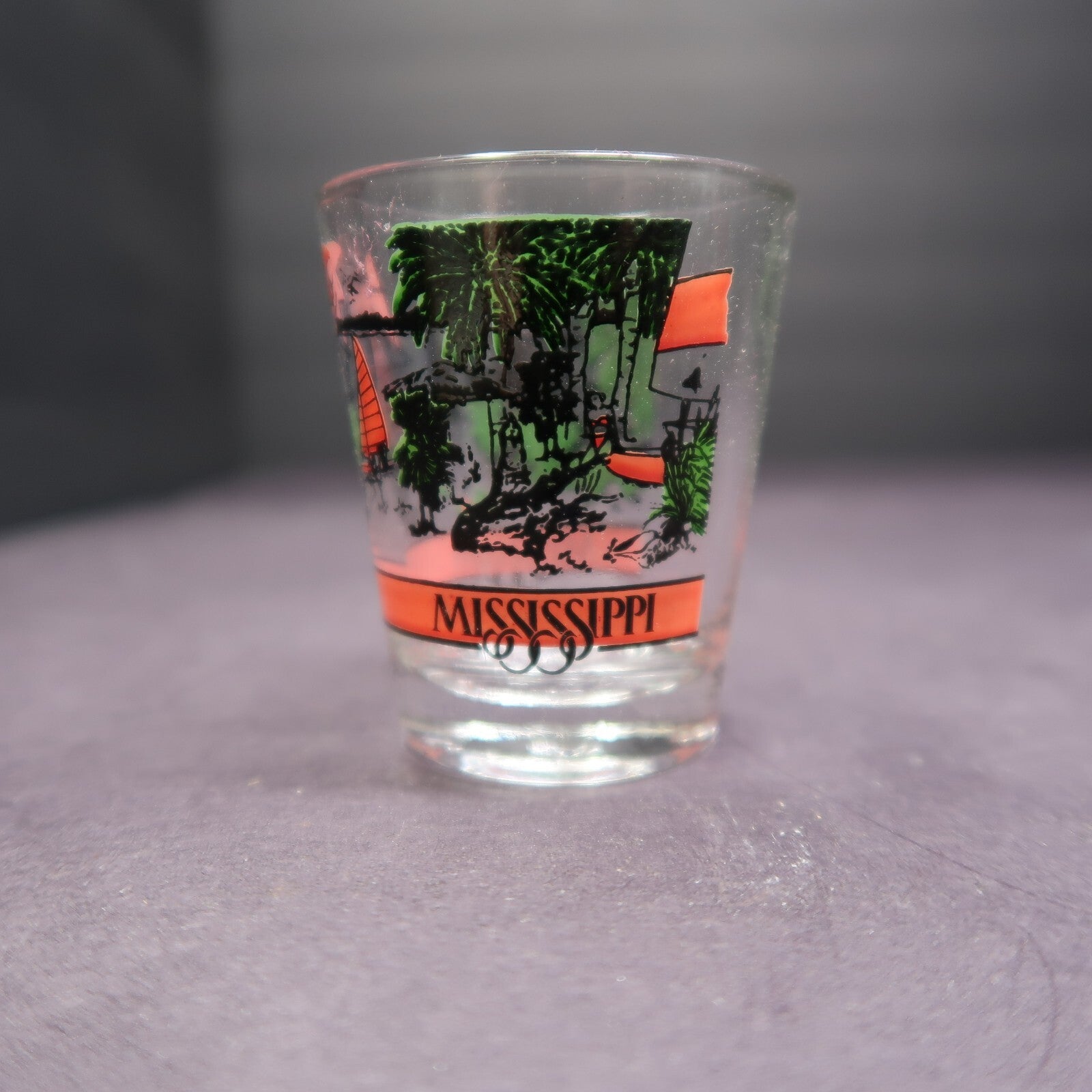 Mississippi Souvenir Shot Glass H 2.3"