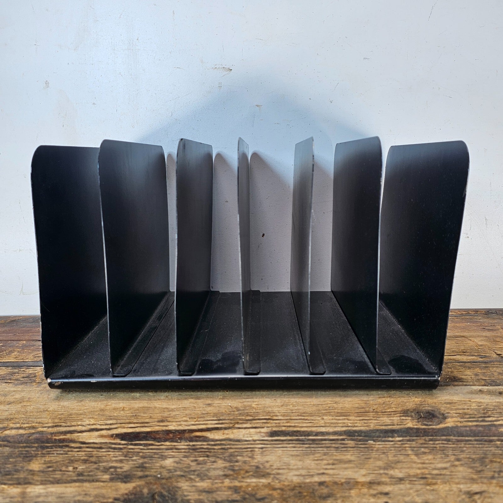 Vintage 6 Compartment Desktop File Organizer