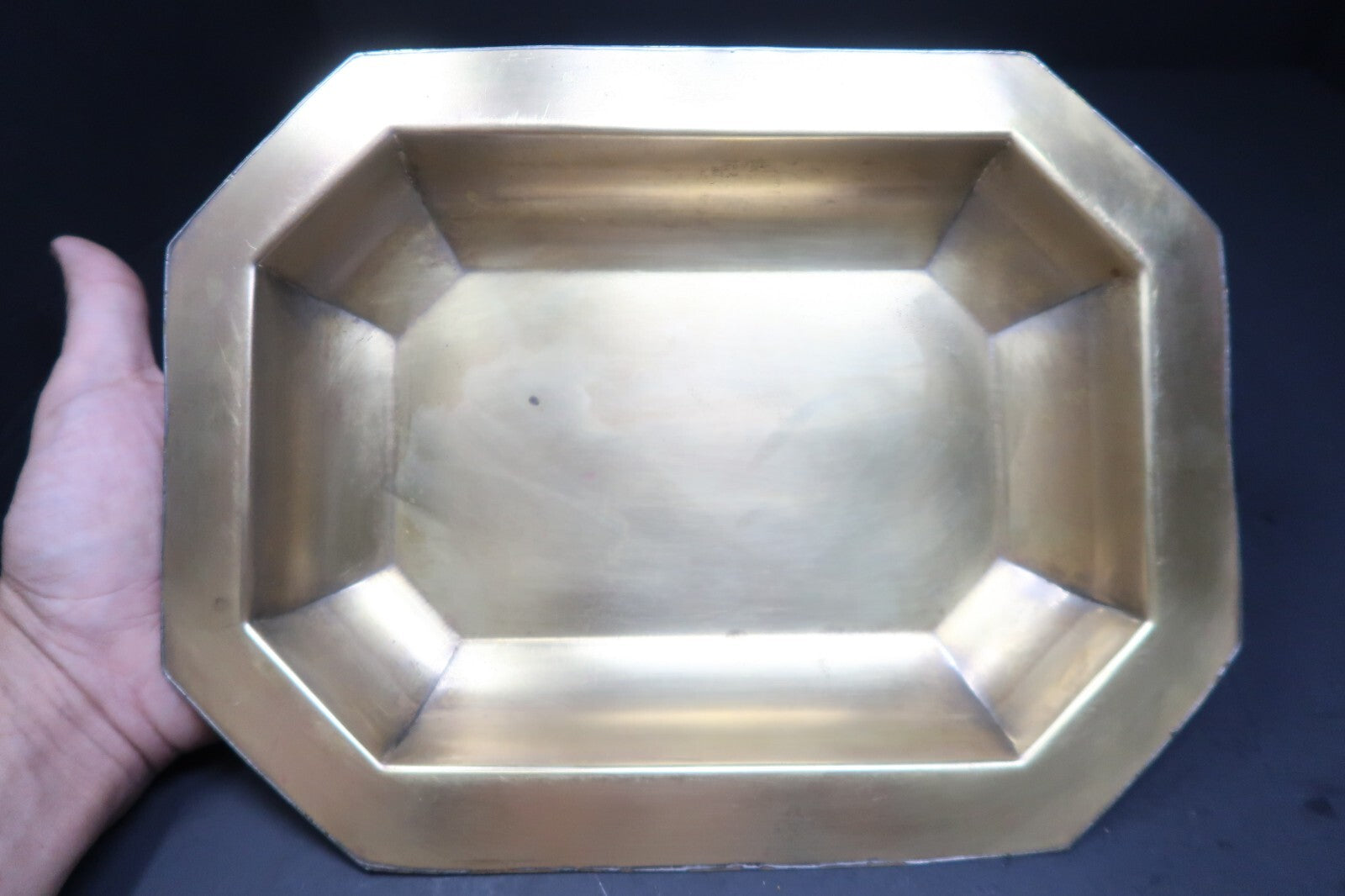 Antique Sheffield Footed Rectangular Relish Dish Trinket L 11" x W 8.5" x H 2"