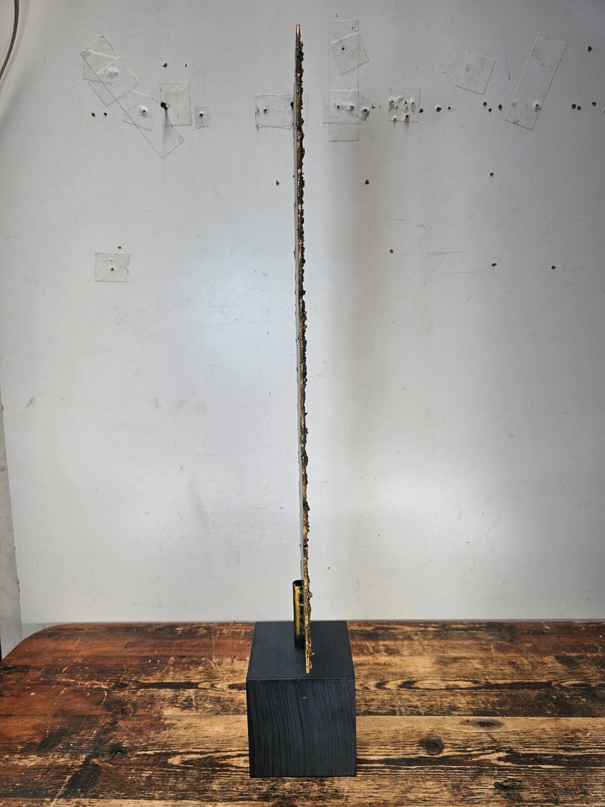 Wrought Iron Art Sculpture By Gold Leaf Design Group 31"H