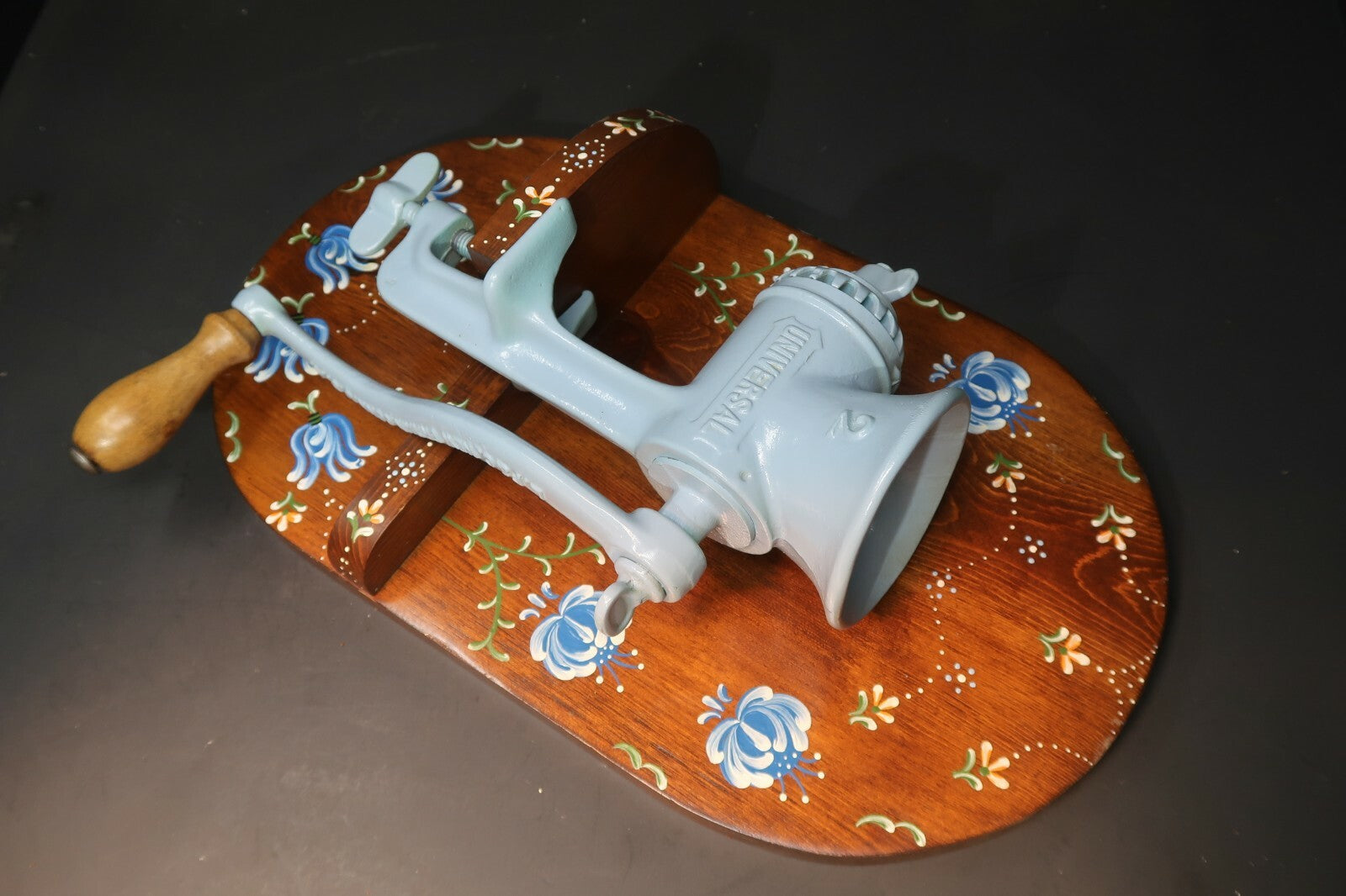Kitchen Art Decor Universal No. 2 Food Chopper on Hand Painted Wooden Board
