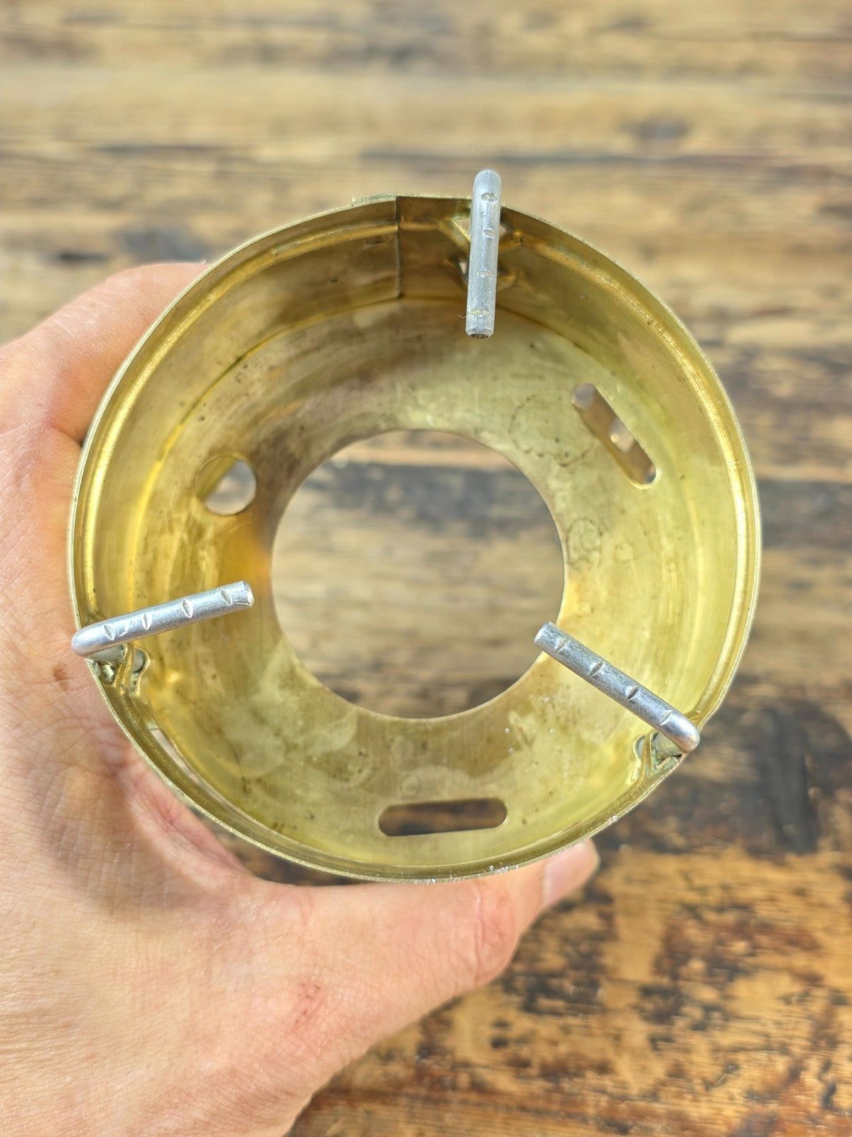 Vintage SVEA 123 brass camping stove — made in Sweden.