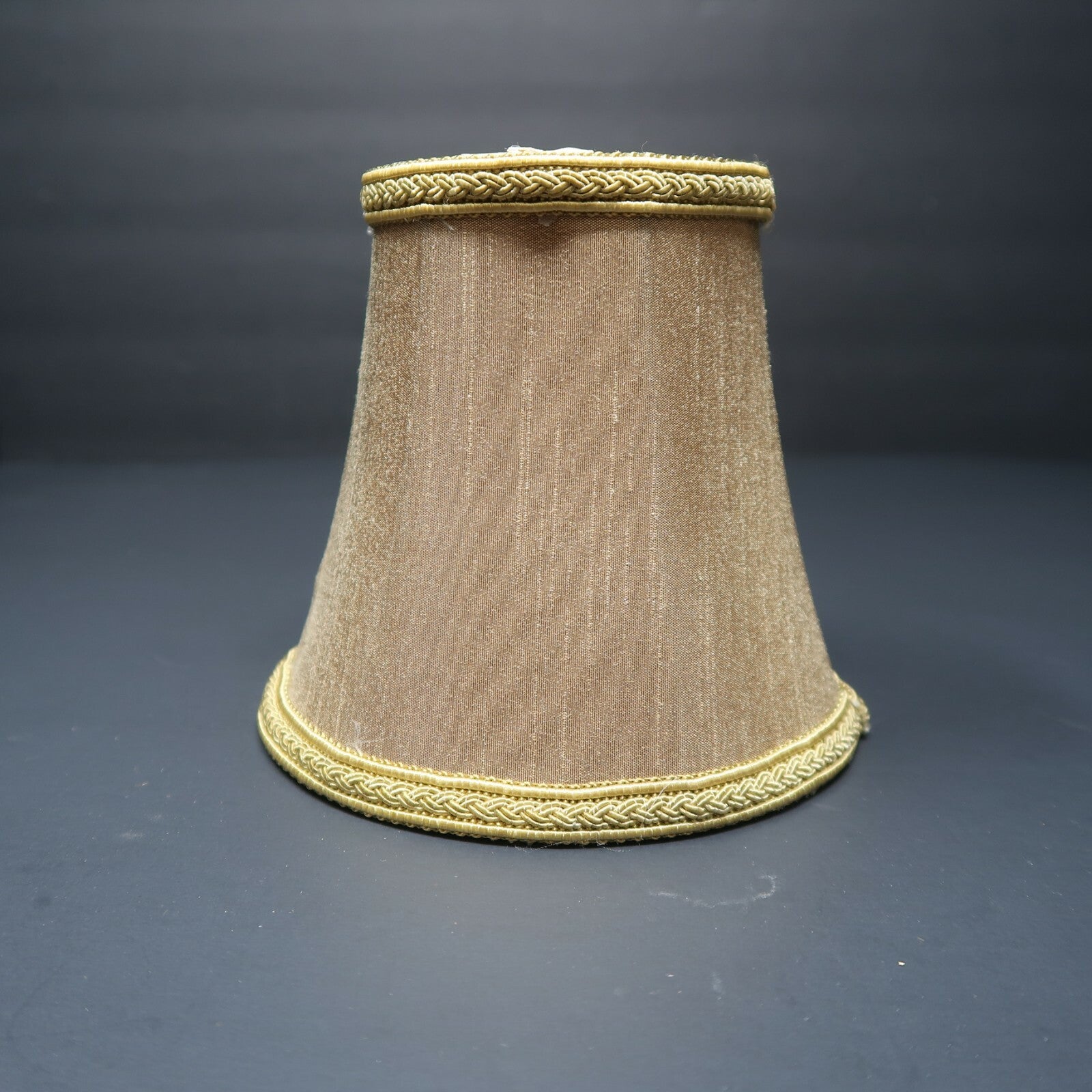 Mini Clip On Bell Lamp Shade Dark Taupe 3" x 4.5" x 4.75"