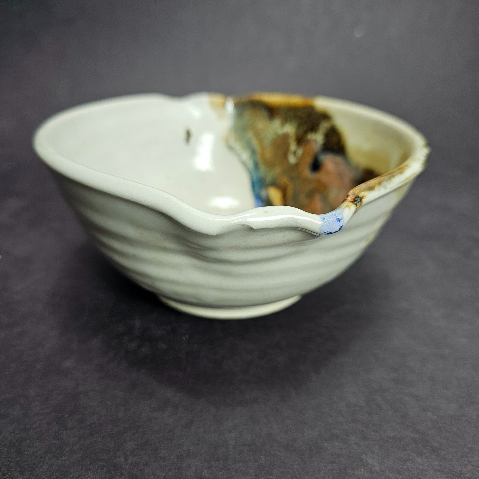 Signed Studio Pottery Bowl - Hand Signed - Mixing Bowl